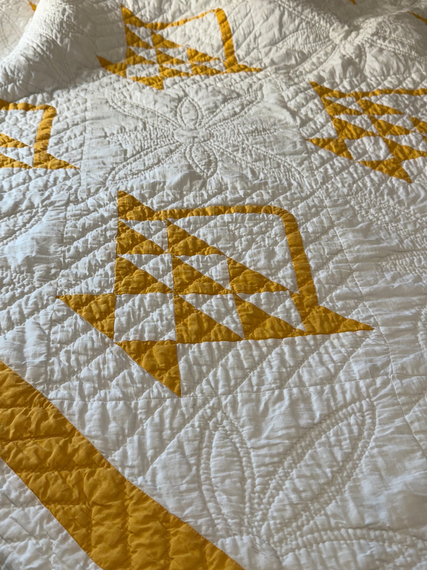 Pieced and Appliqué Basket Quilt