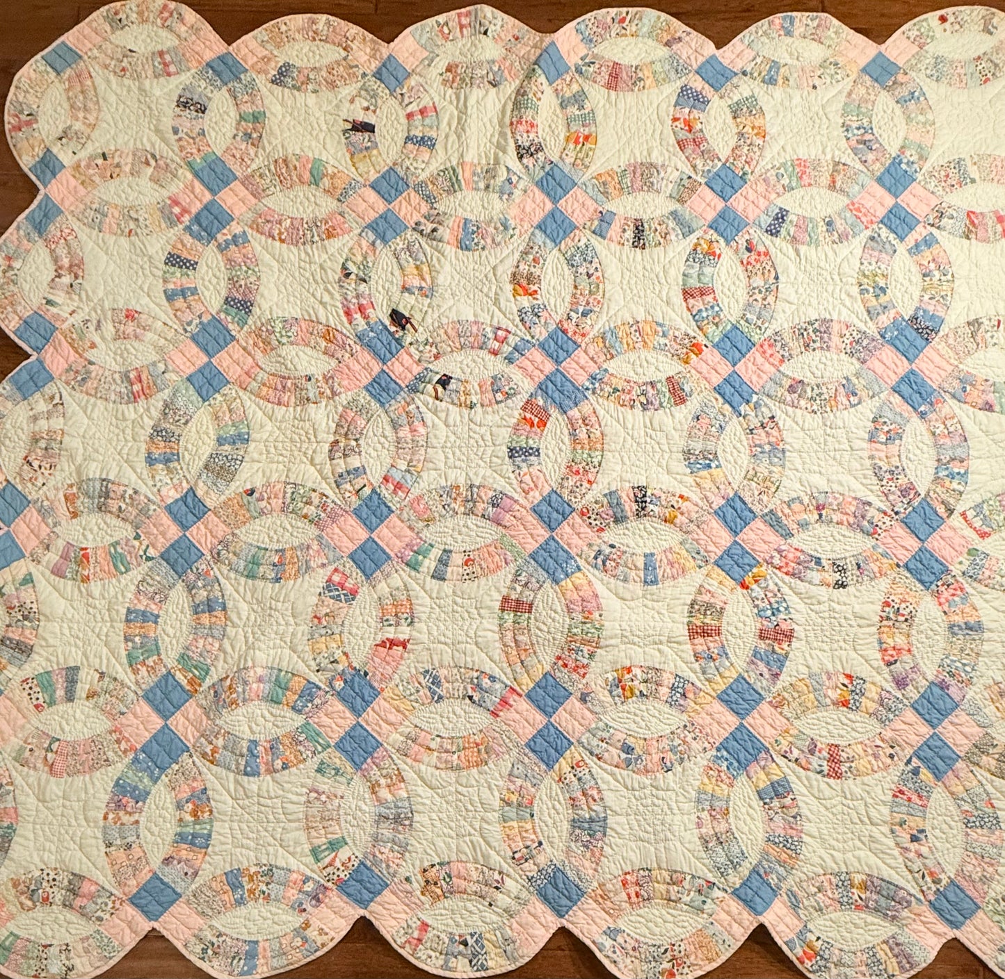 Double Wedding Ring Quilt