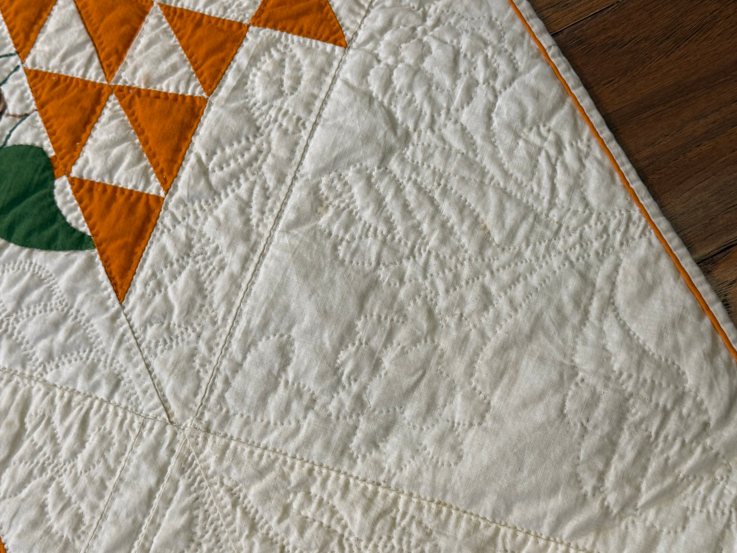 Early Basket of Chintz Flowers Quilt