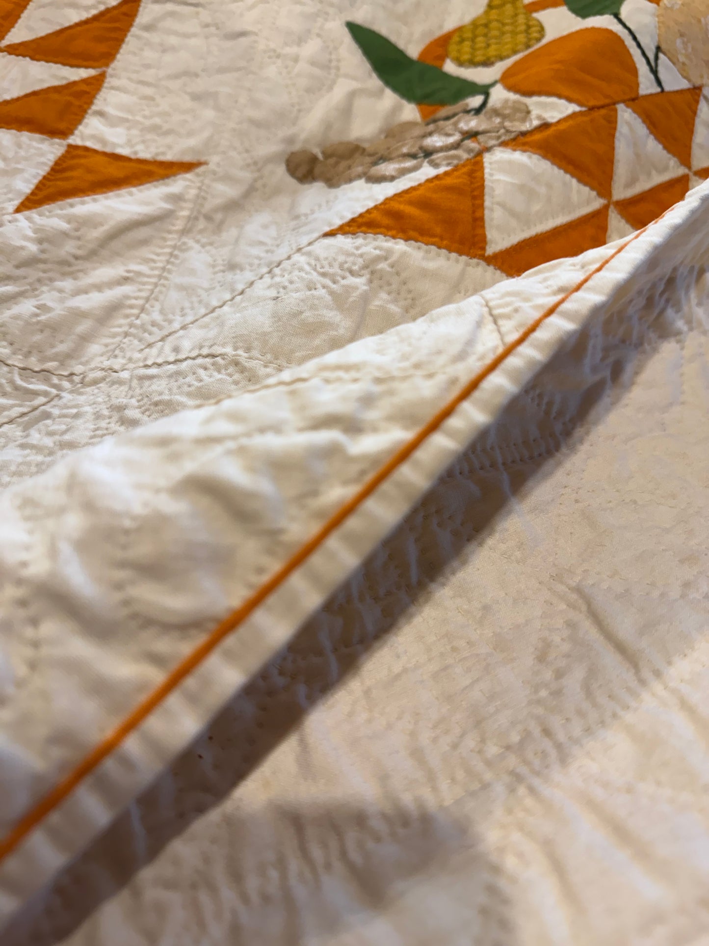 Early Basket of Chintz Flowers Quilt