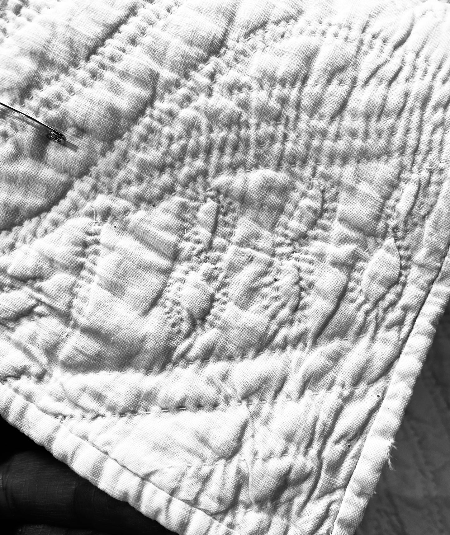 Dated Initialed Drunkards Path Quilt