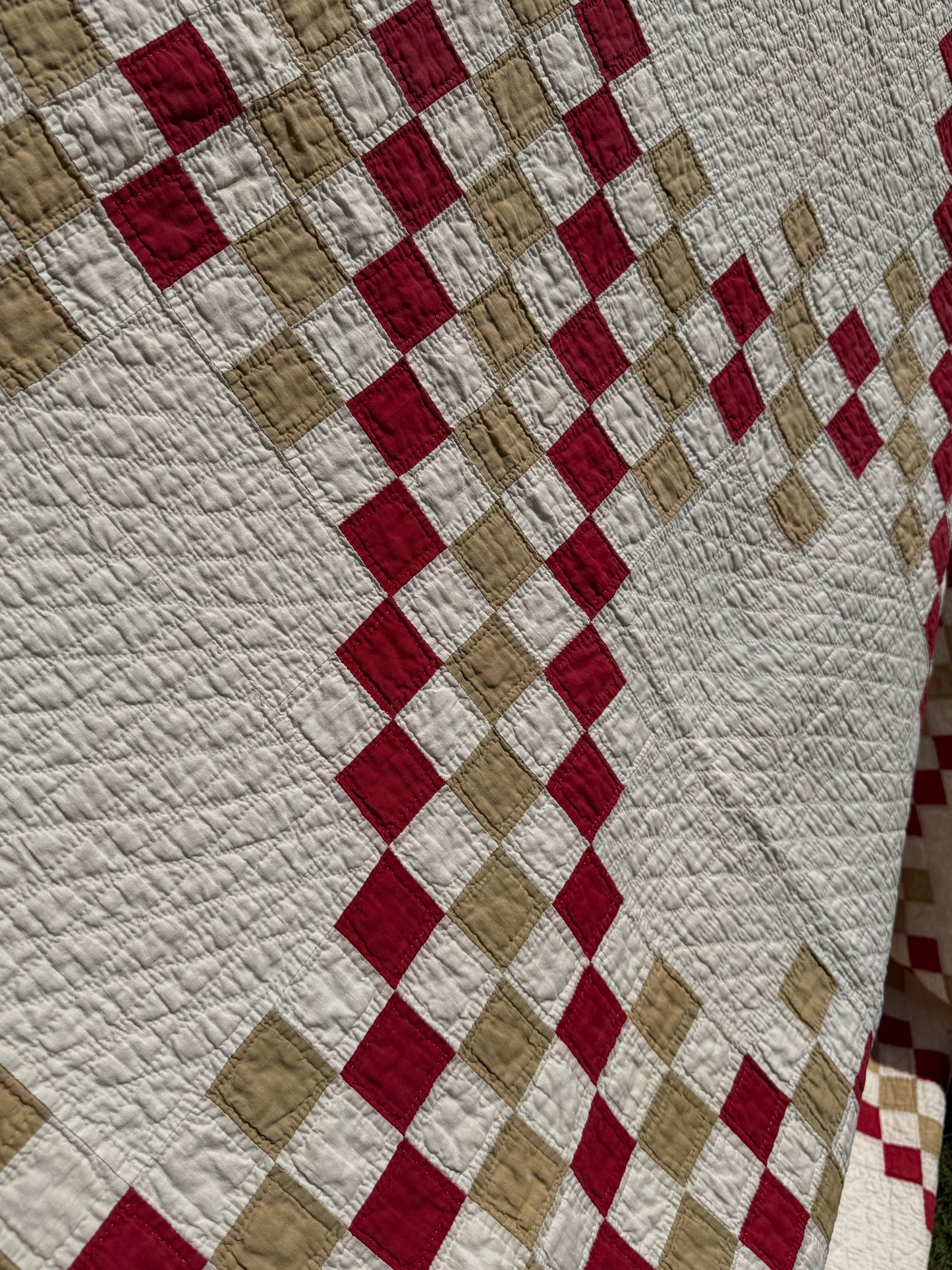 Patchwork of Blocks and Chain Quilt