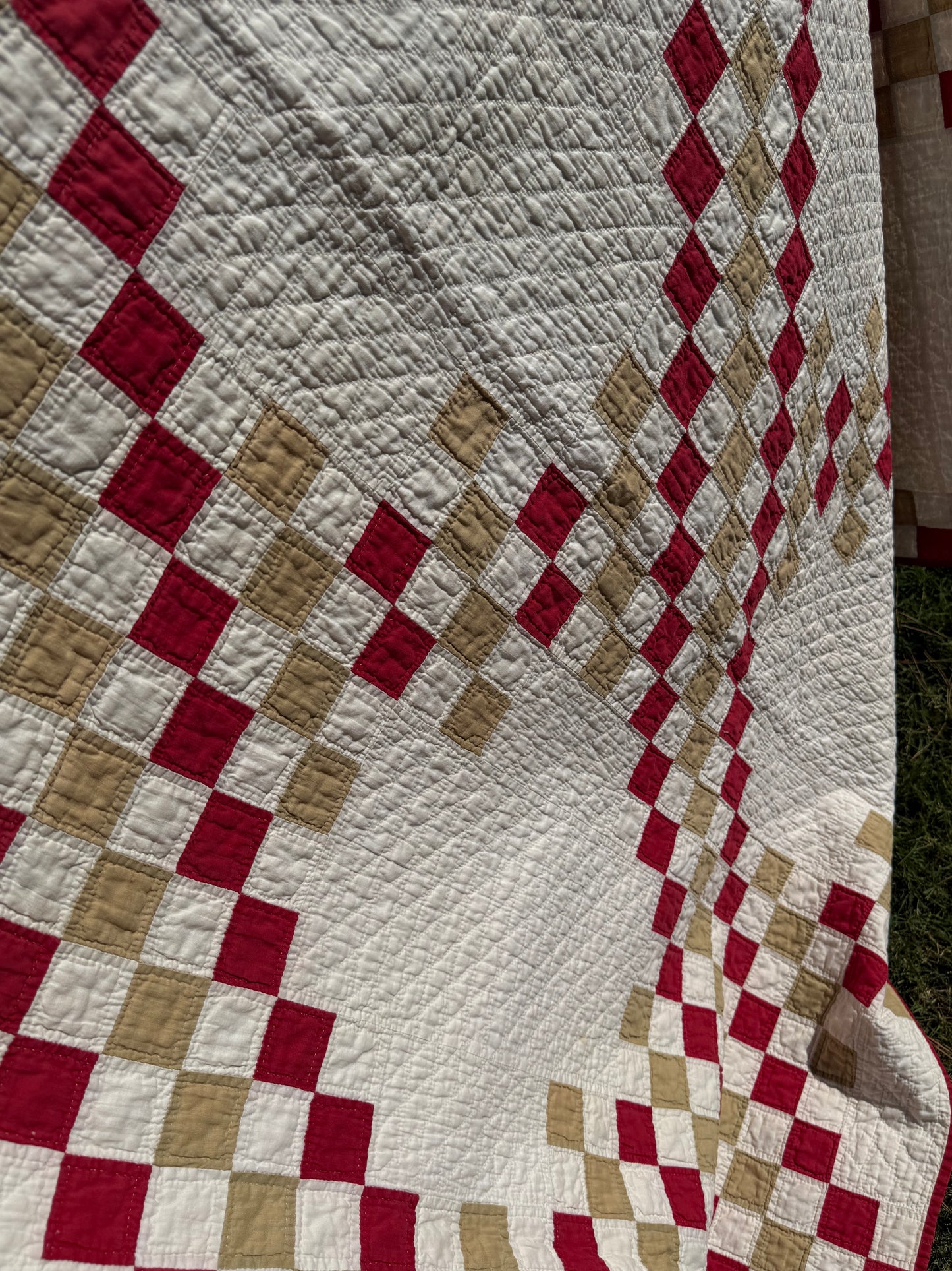 Patchwork of Blocks and Chain Quilt