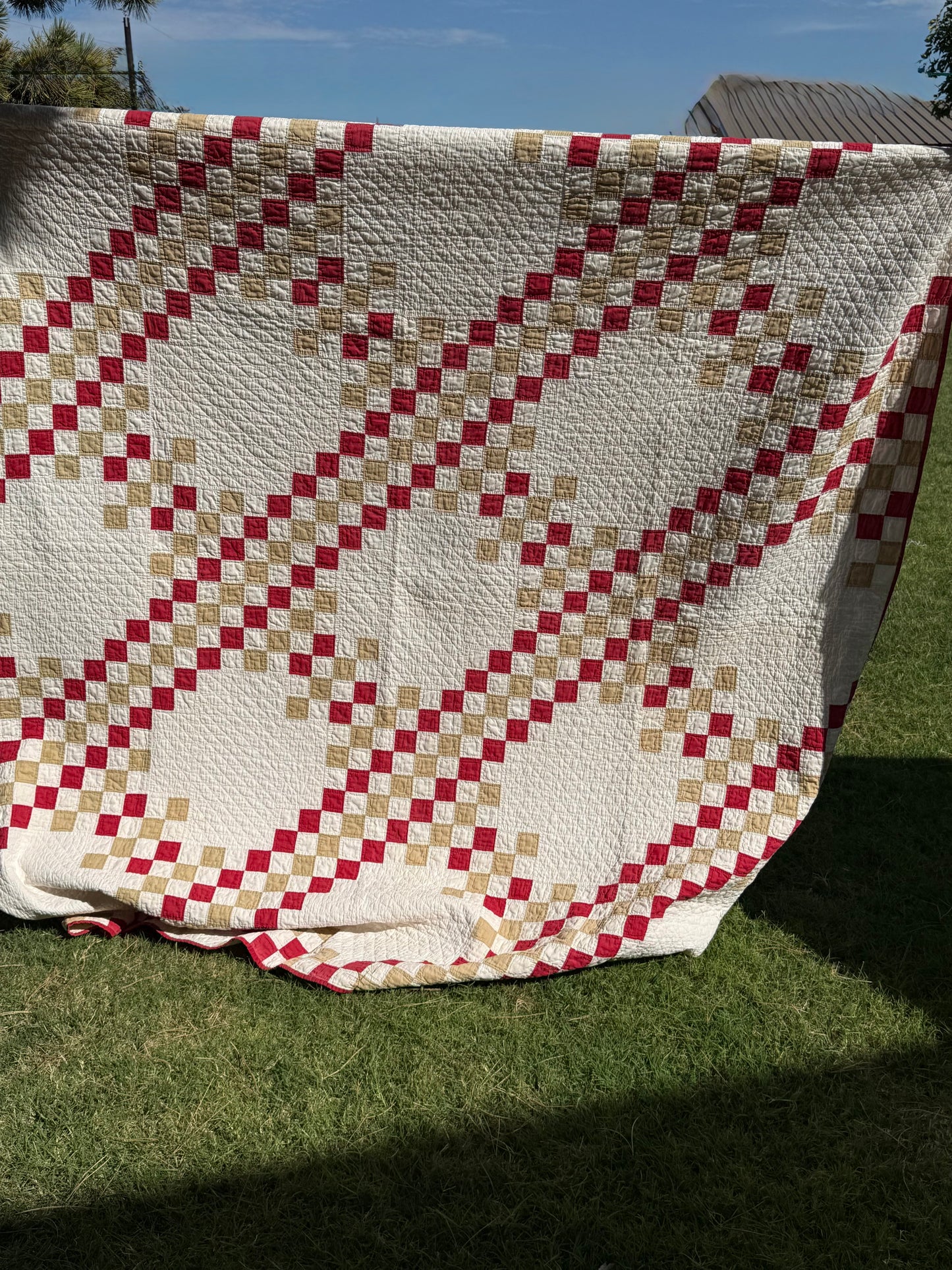 Patchwork of Blocks and Chain Quilt