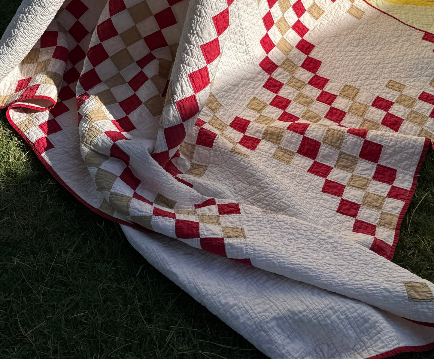 Patchwork of Blocks and Chain Quilt