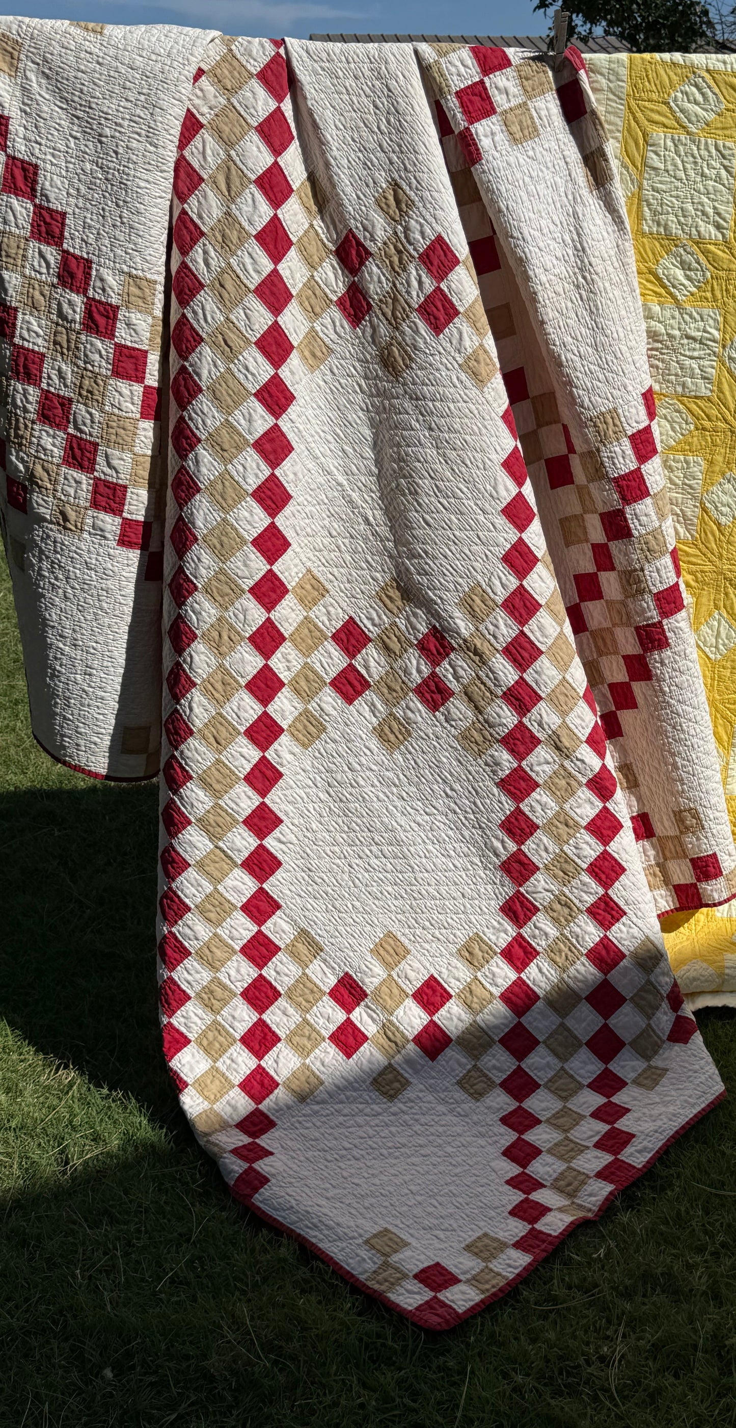 Patchwork of Blocks and Chain Quilt