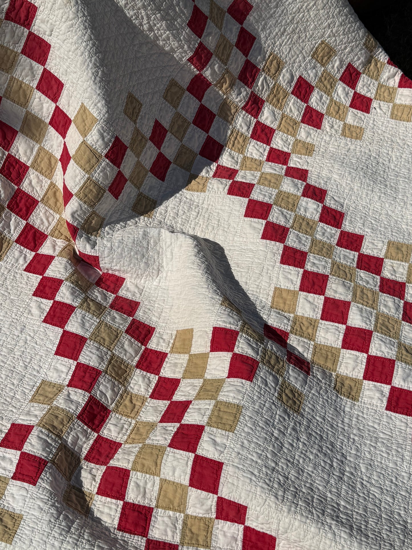 Patchwork of Blocks and Chain Quilt