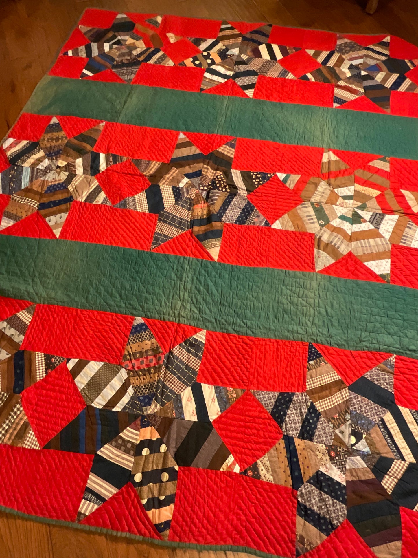 String Stars and Bars Quilt -SOLD