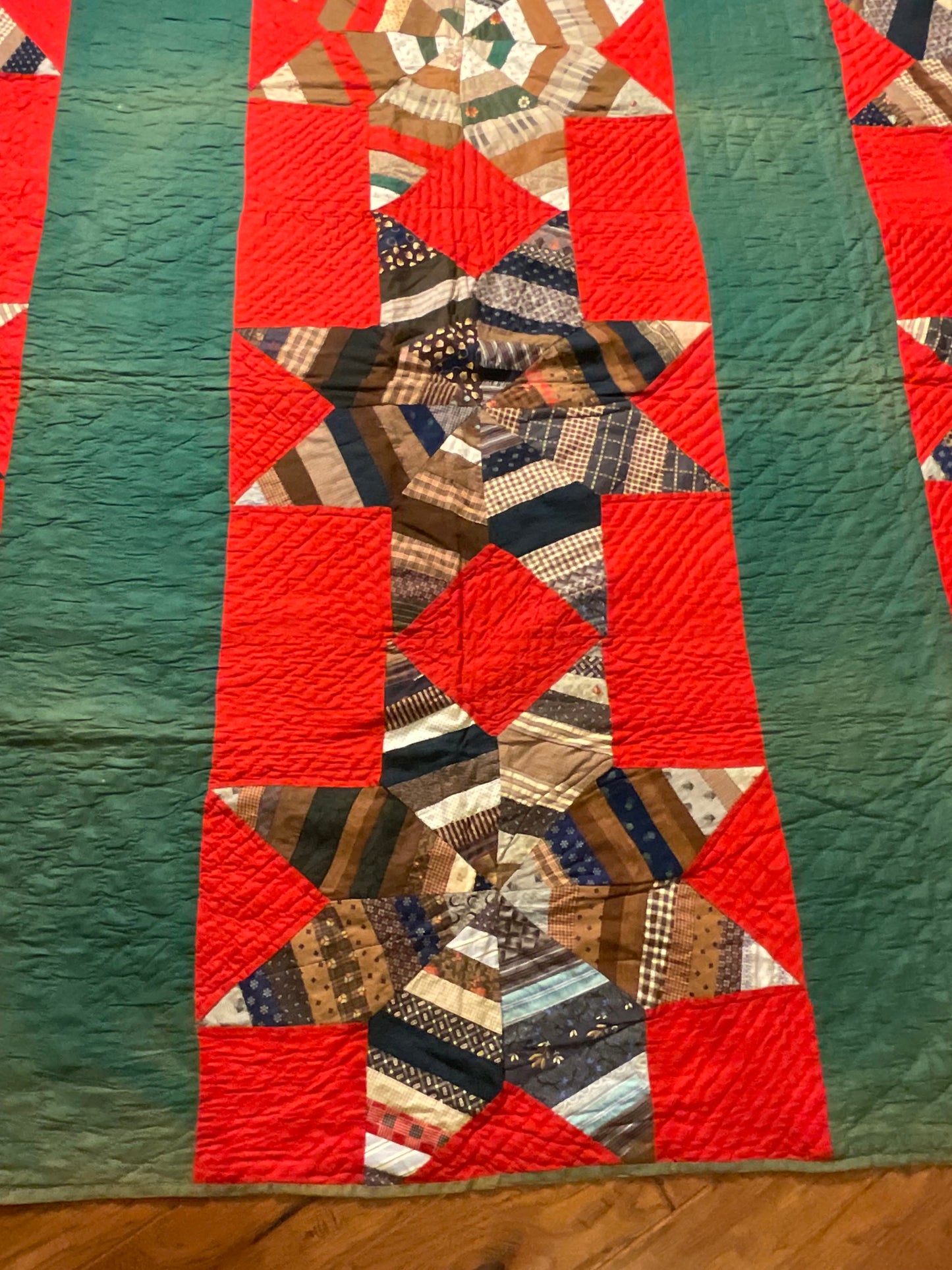 String Stars and Bars Quilt -SOLD