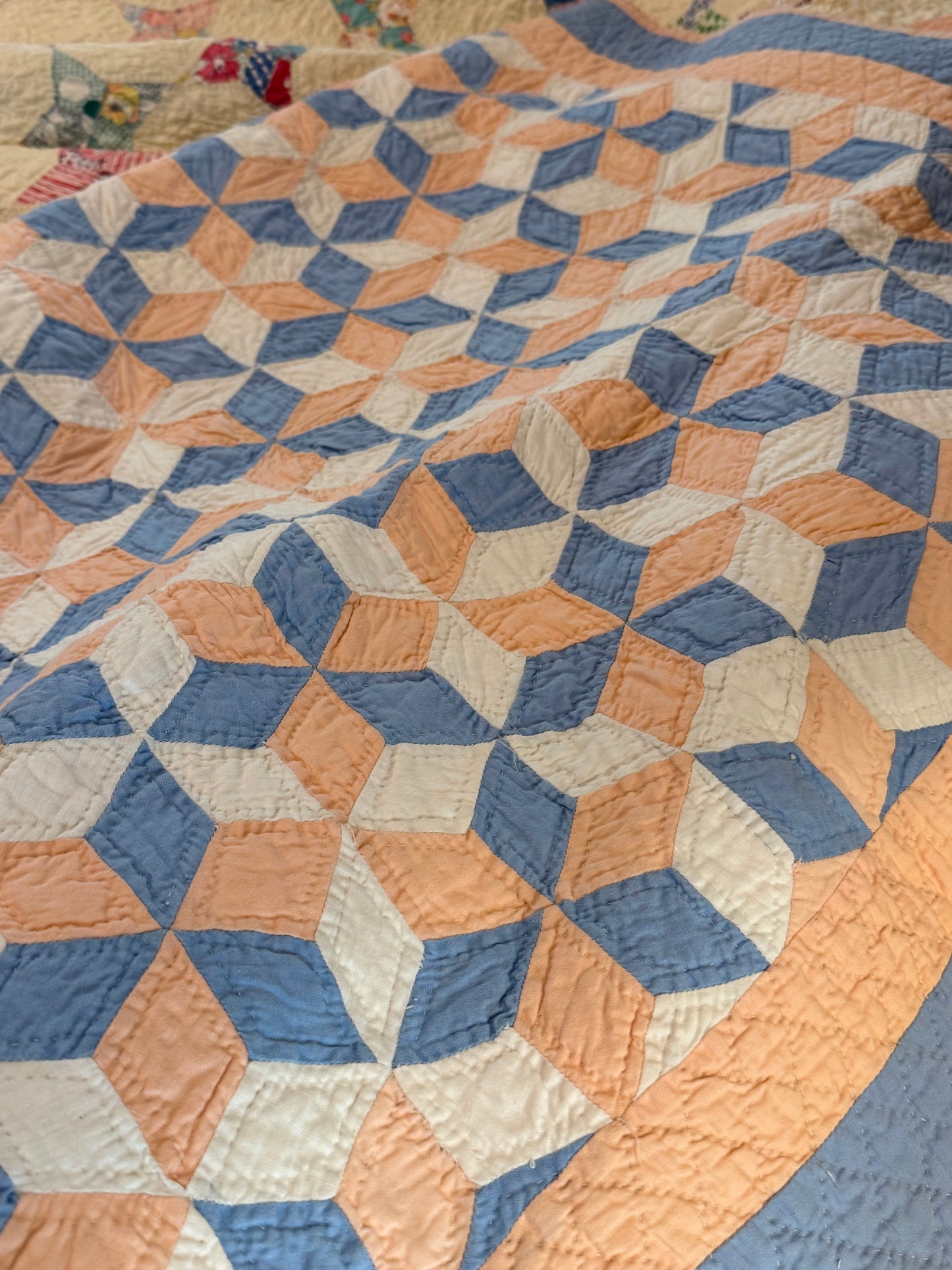 Tumbling Baby Blocks Crib Quilt
