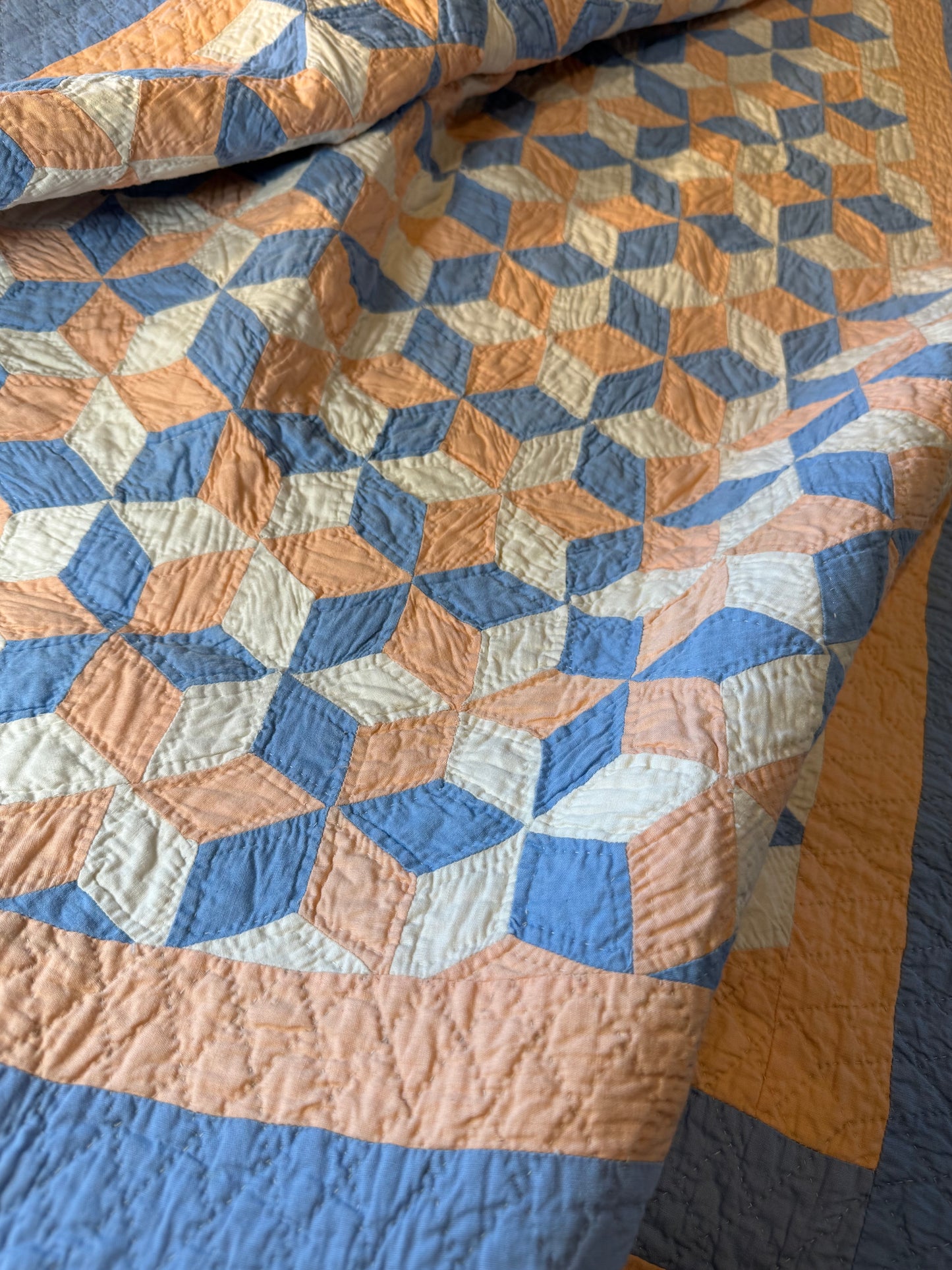 Tumbling Baby Blocks Crib Quilt