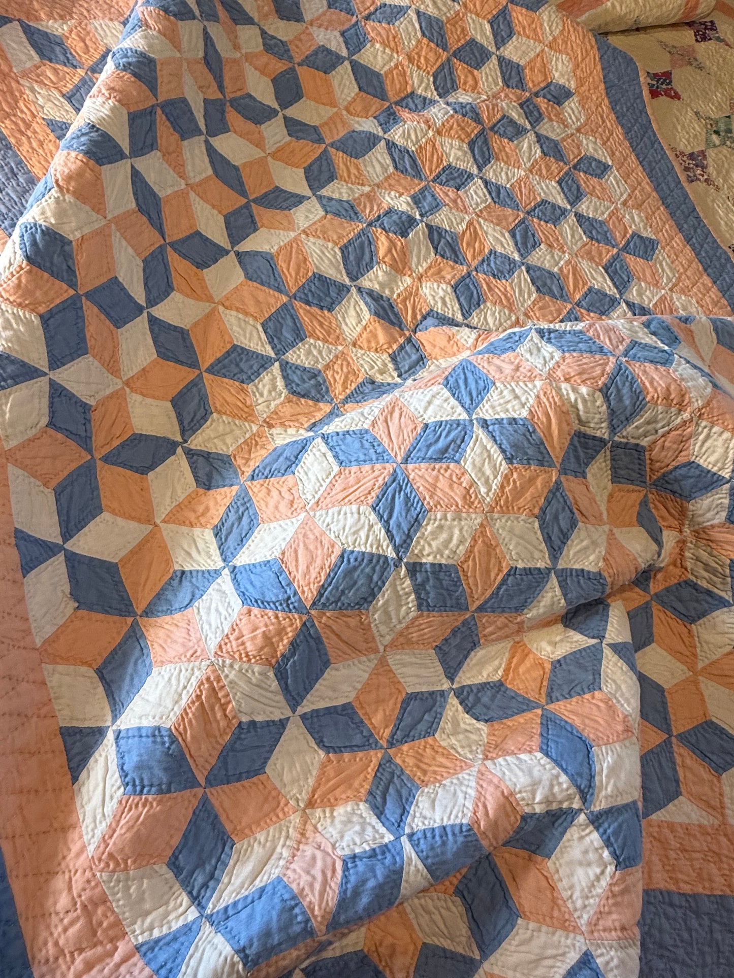 Tumbling Baby Blocks Crib Quilt