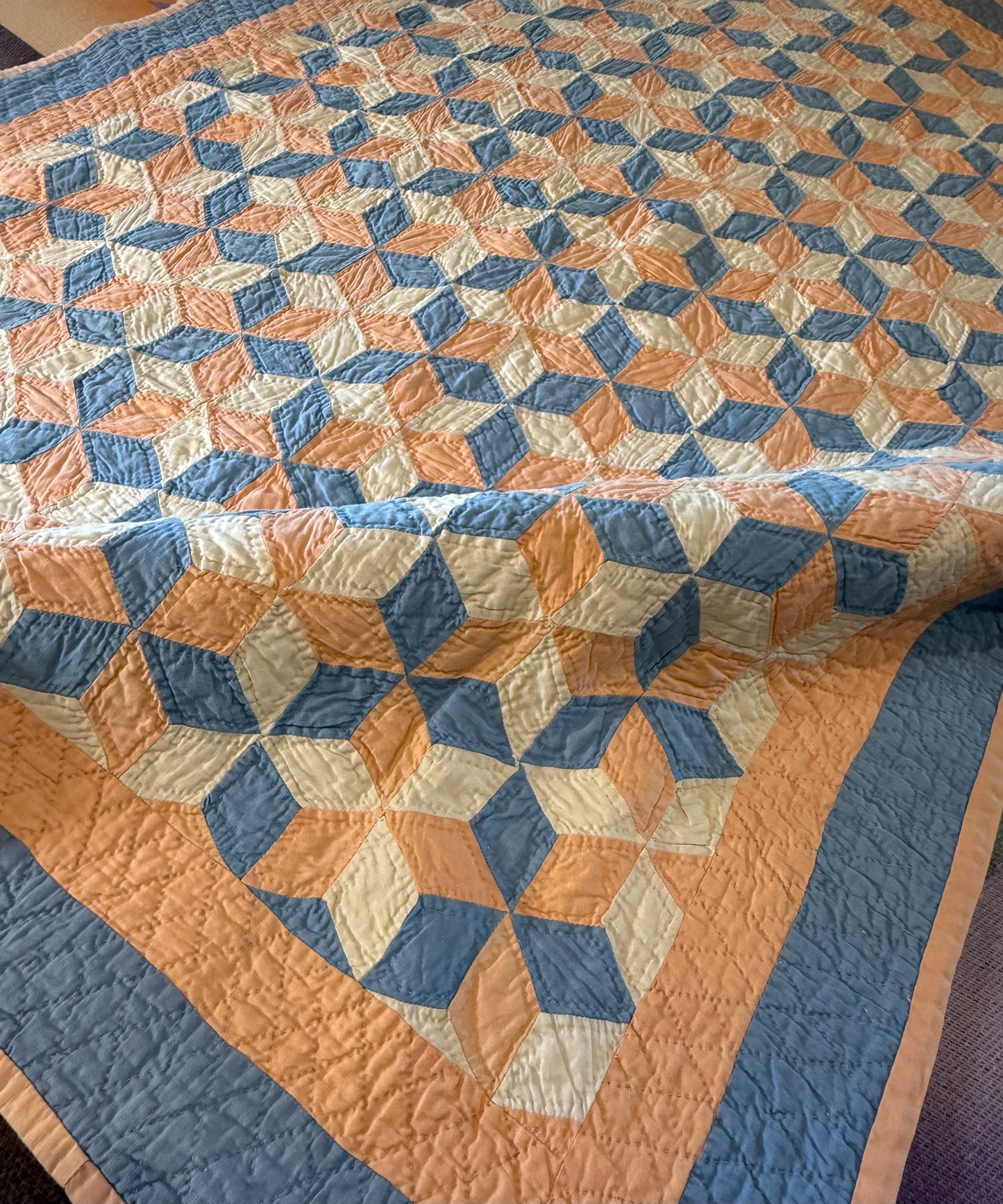 Tumbling Baby Blocks Crib Quilt