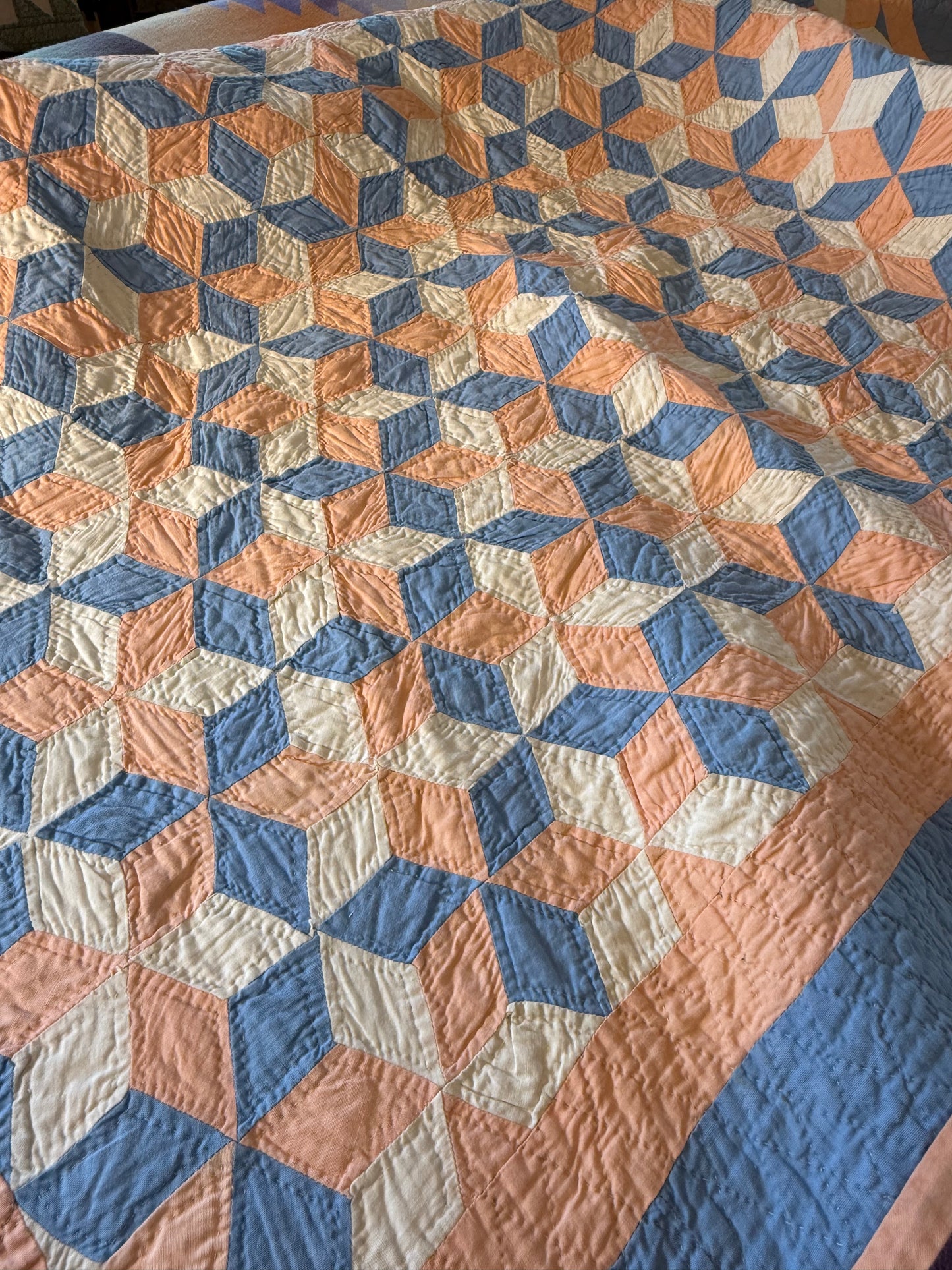 Tumbling Baby Blocks Crib Quilt