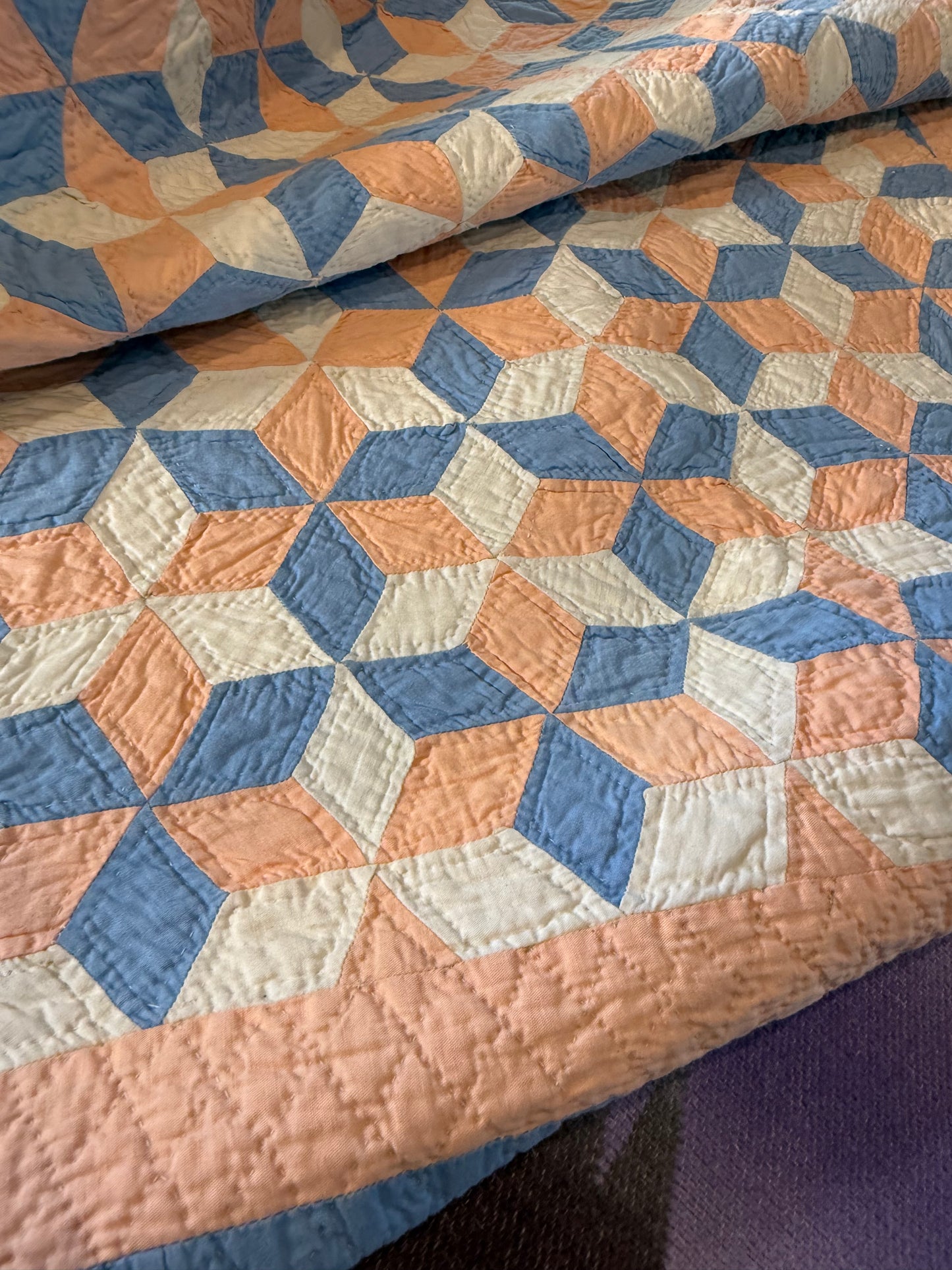 Tumbling Baby Blocks Crib Quilt