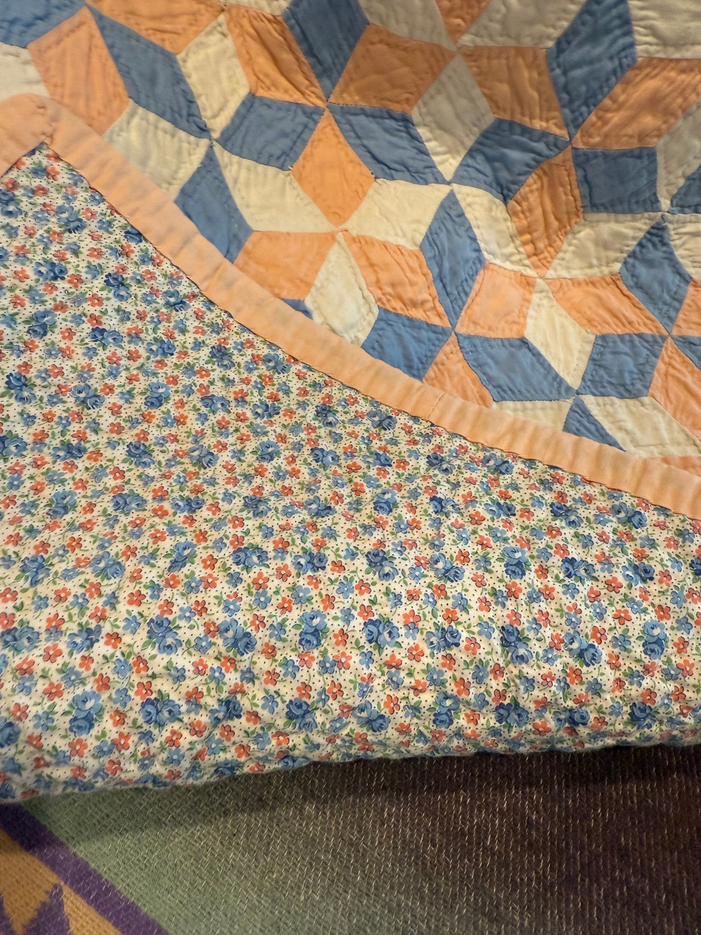 Tumbling Baby Blocks Crib Quilt