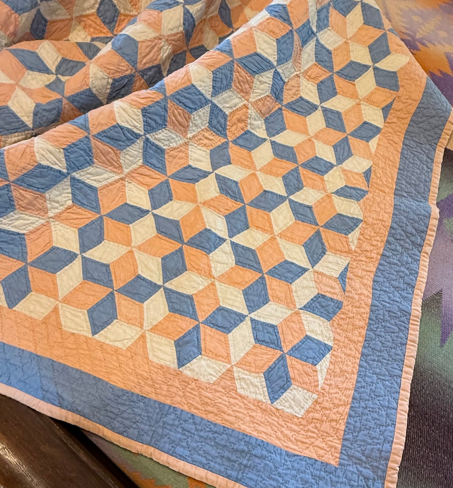 Tumbling Baby Blocks Crib Quilt