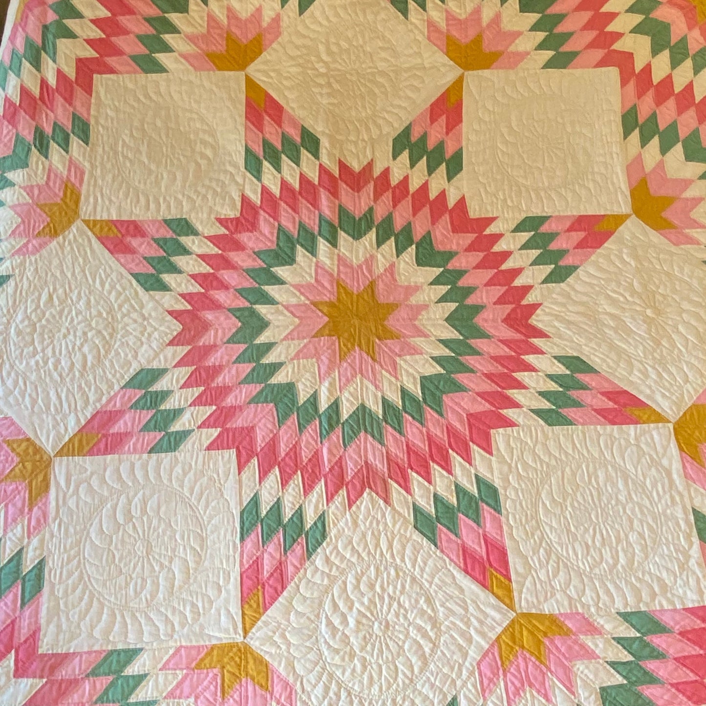 Broken Star in Solids Quilt - Exhibited - Sold