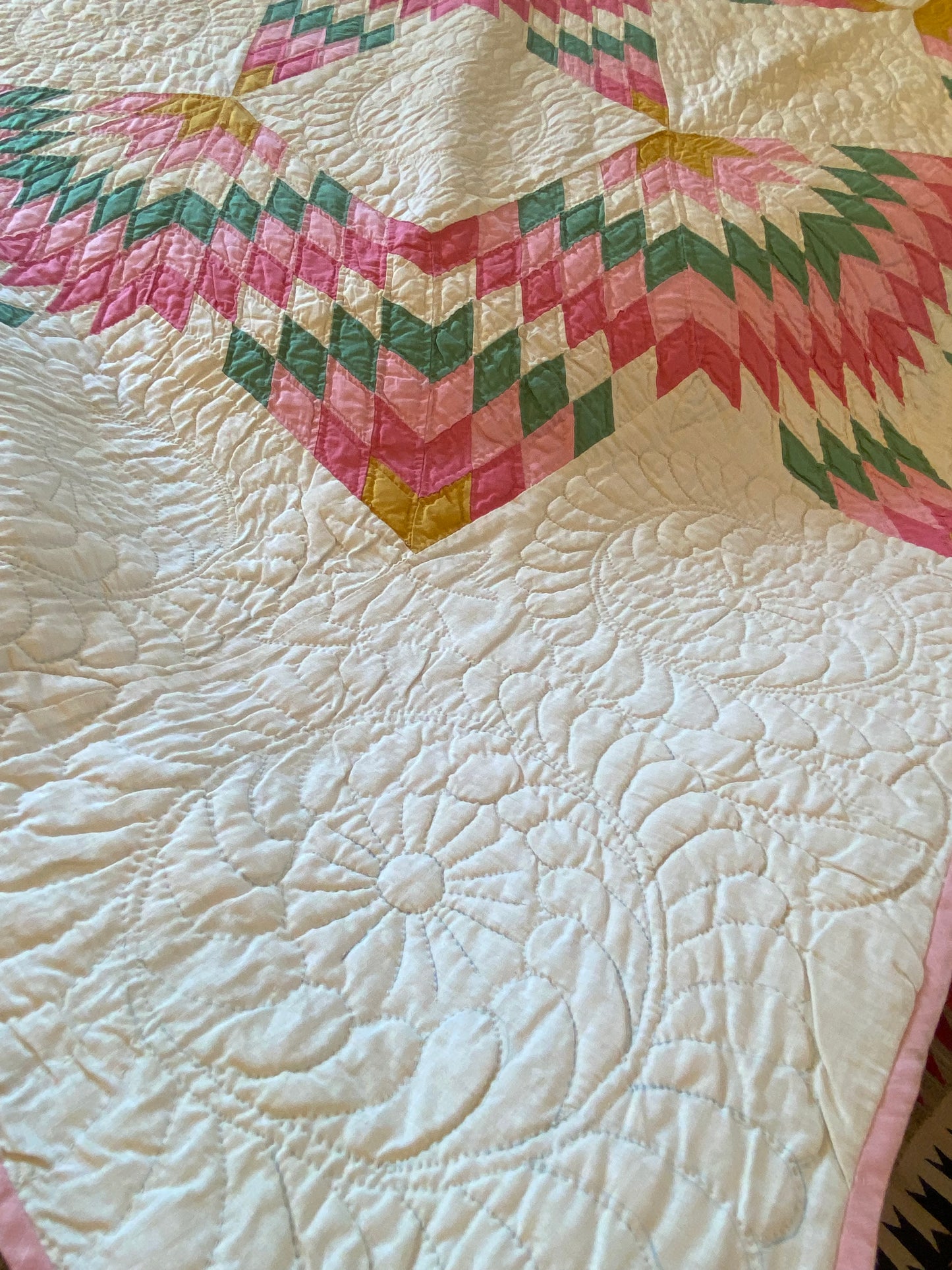Broken Star in Solids Quilt - Exhibited - Sold
