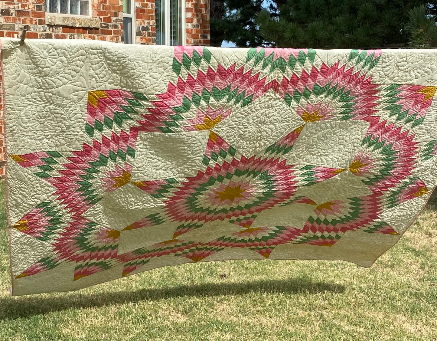 Broken Star in Solids Quilt - Exhibited - Sold