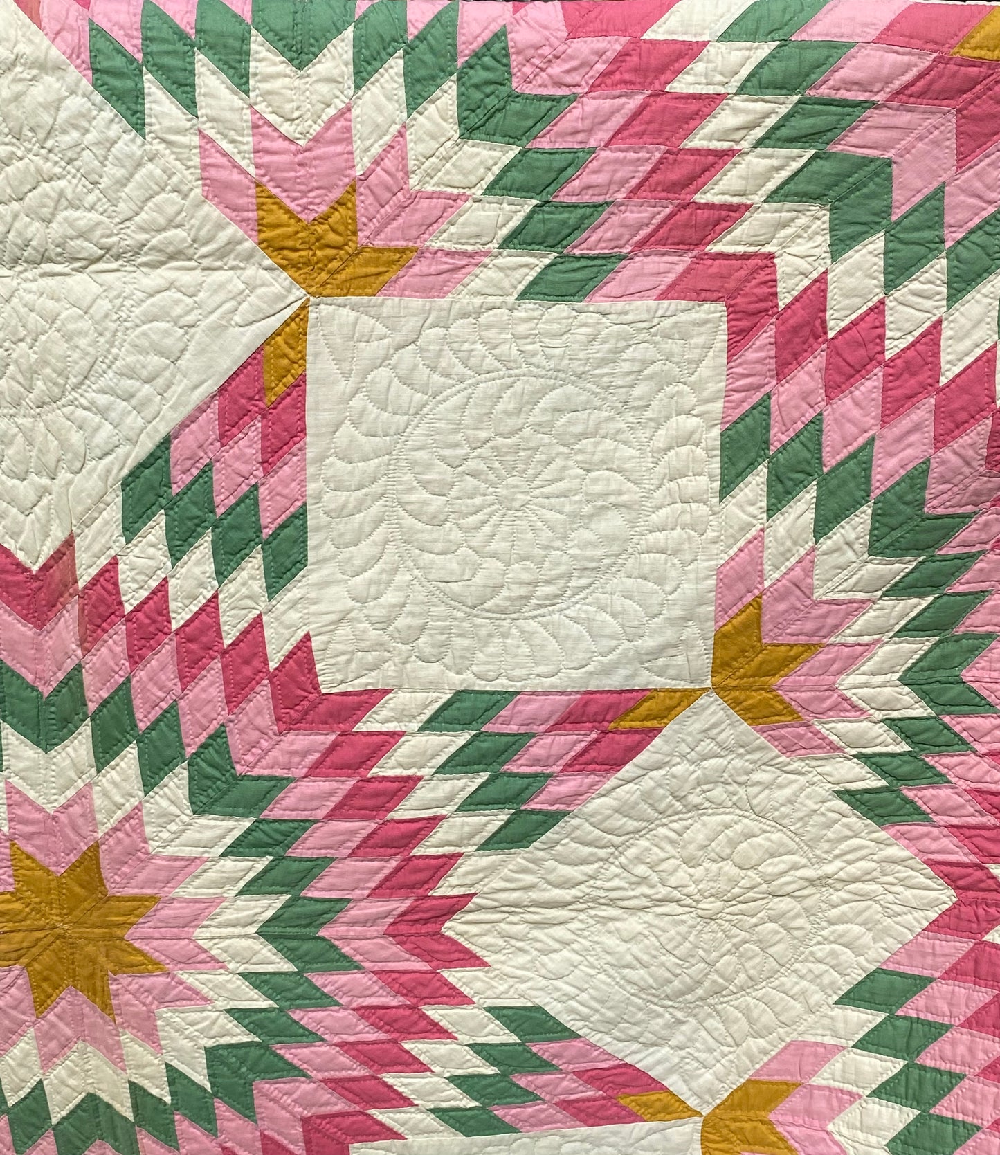 Broken Star in Solids Quilt - Exhibited - Sold