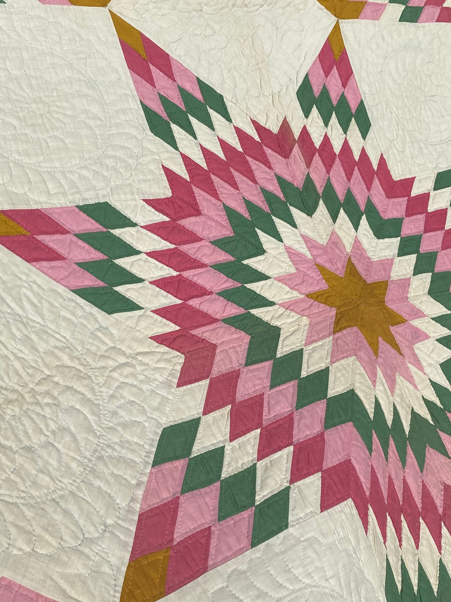 Broken Star in Solids Quilt - Exhibited - Sold