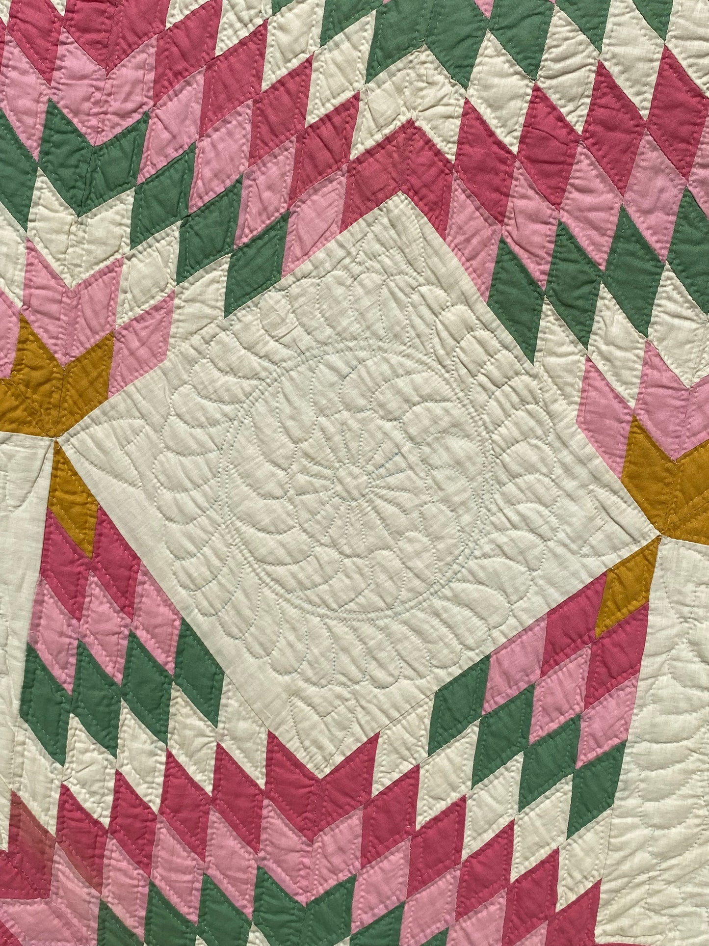 Broken Star in Solids Quilt - Exhibited - Sold
