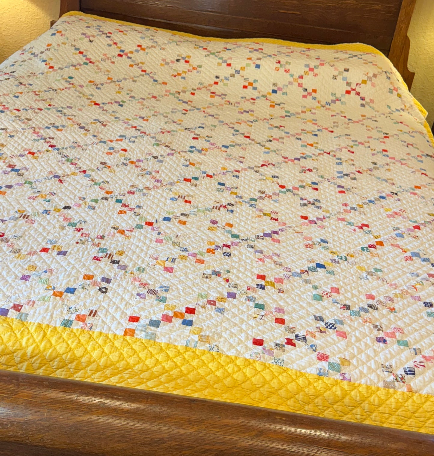 Miniature Mini Scale Double 9 Patch Quilt