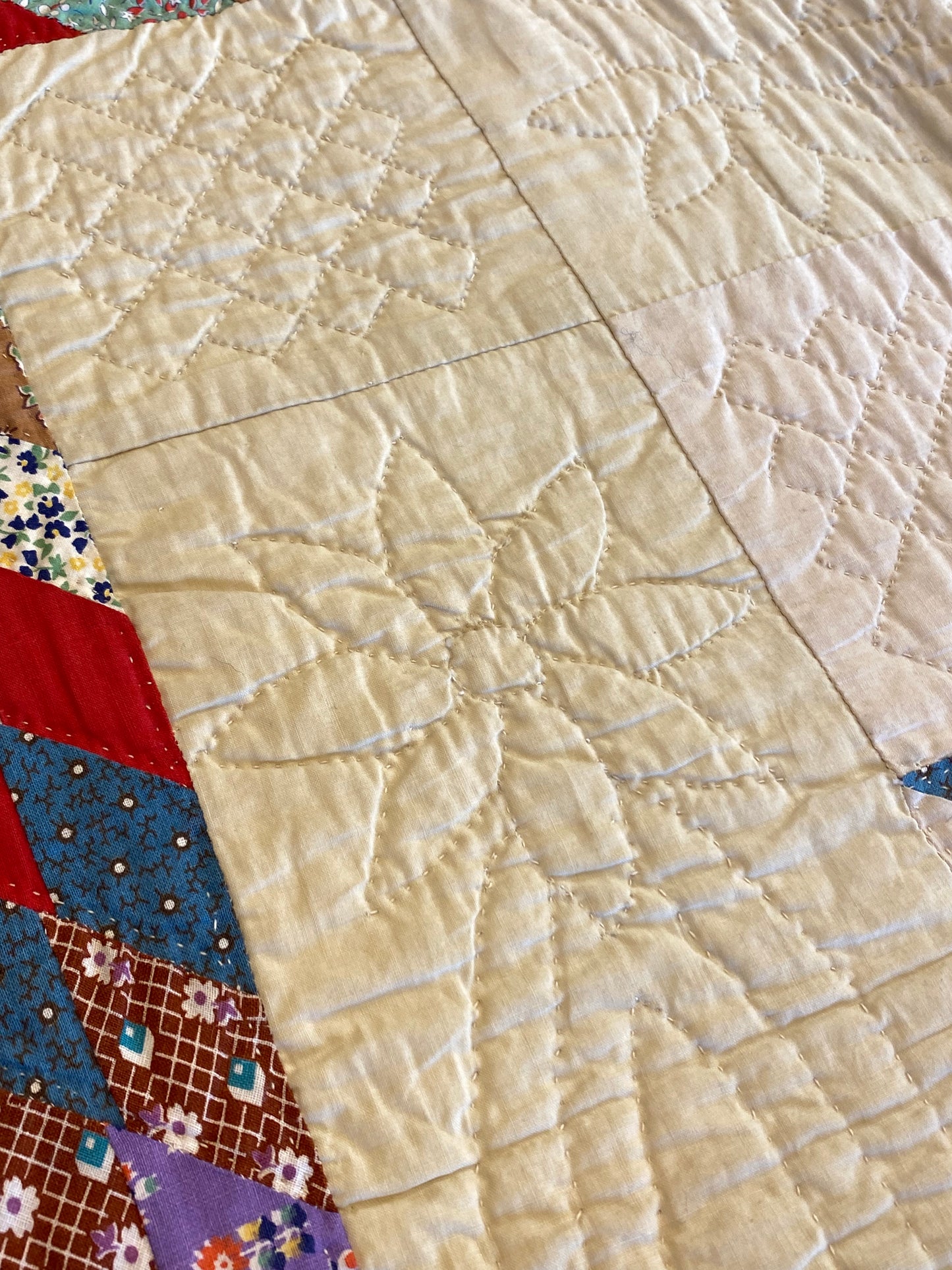 Blazing Star of Stars with Stars Border Quilt