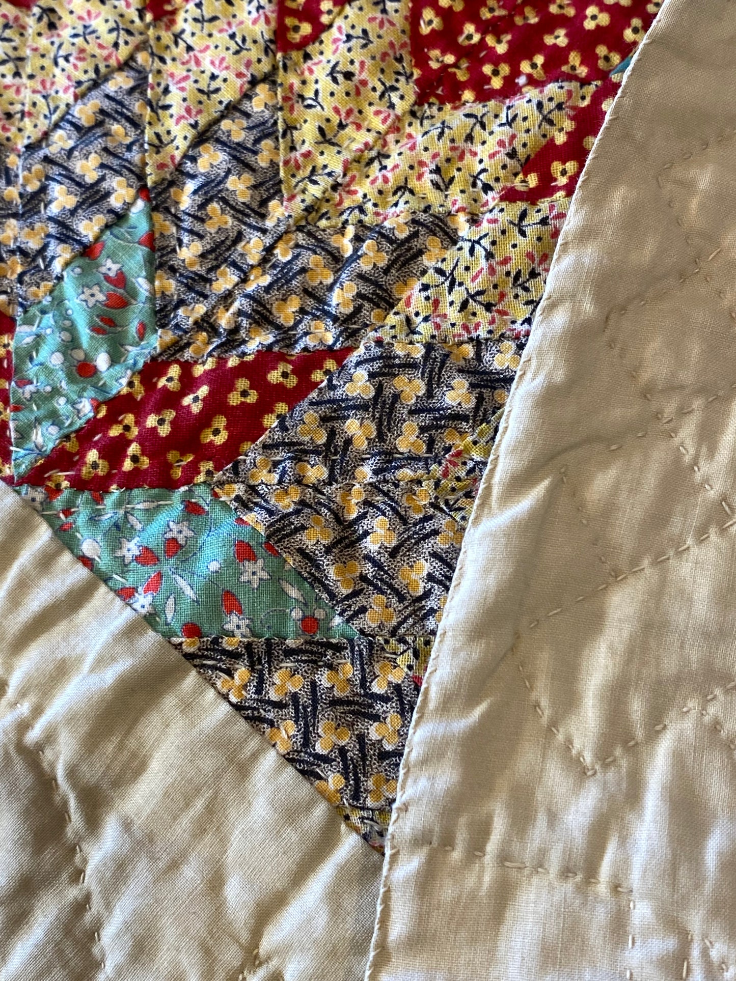 Blazing Star of Stars with Stars Border Quilt