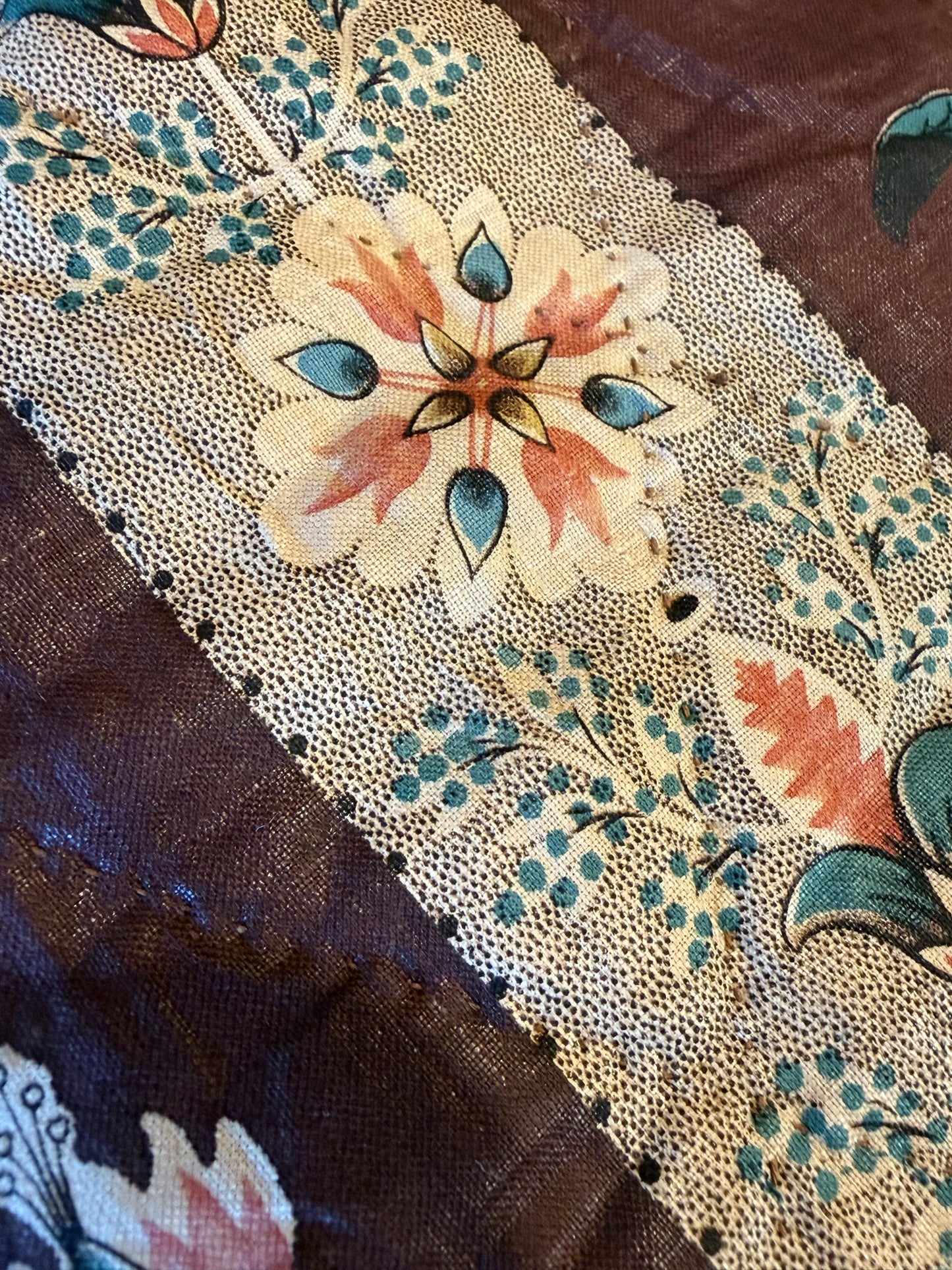 Fantastic Early Circa 1830’s Chintz Quilt