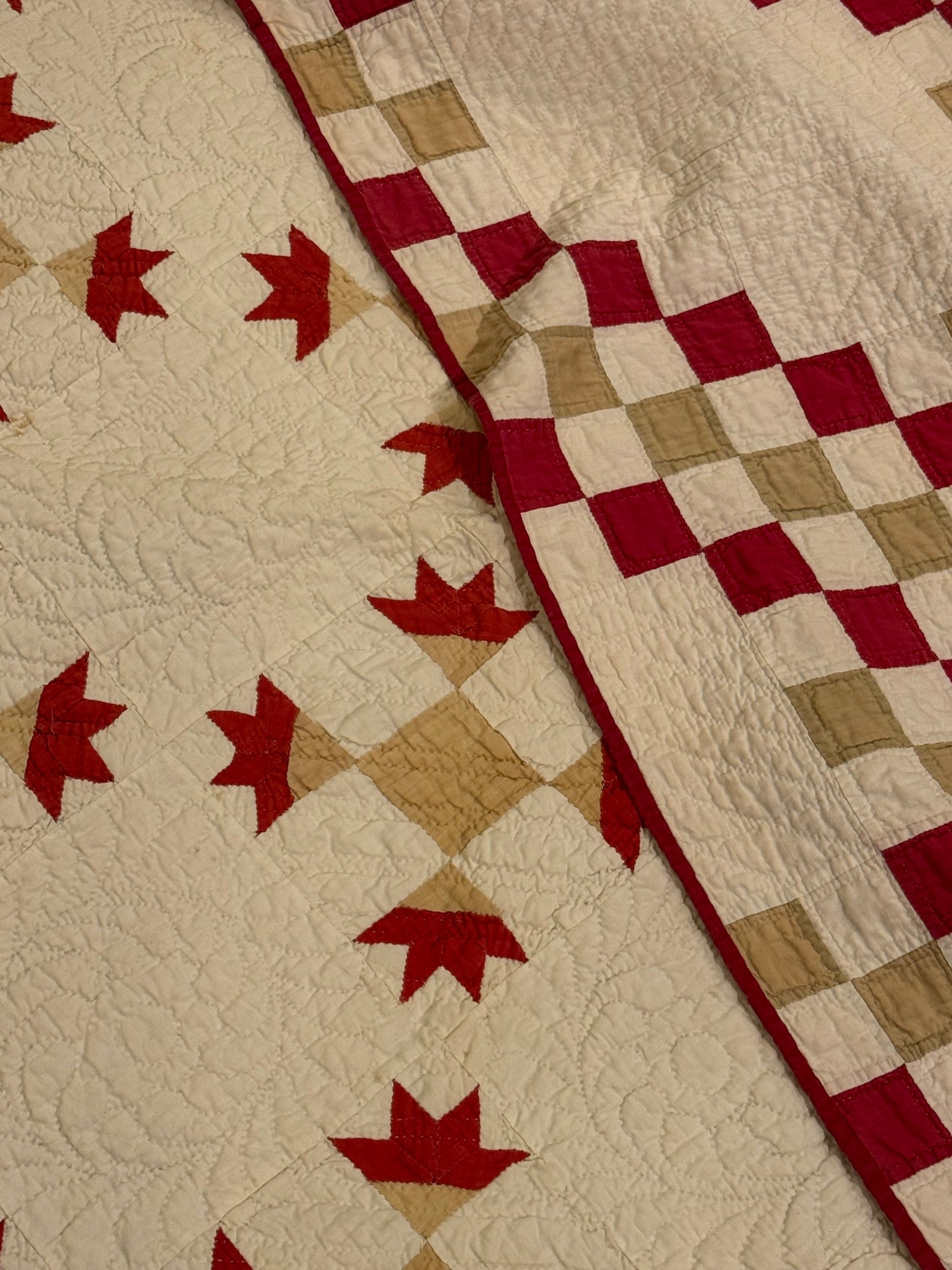 Patchwork of Blocks and Chain Quilt