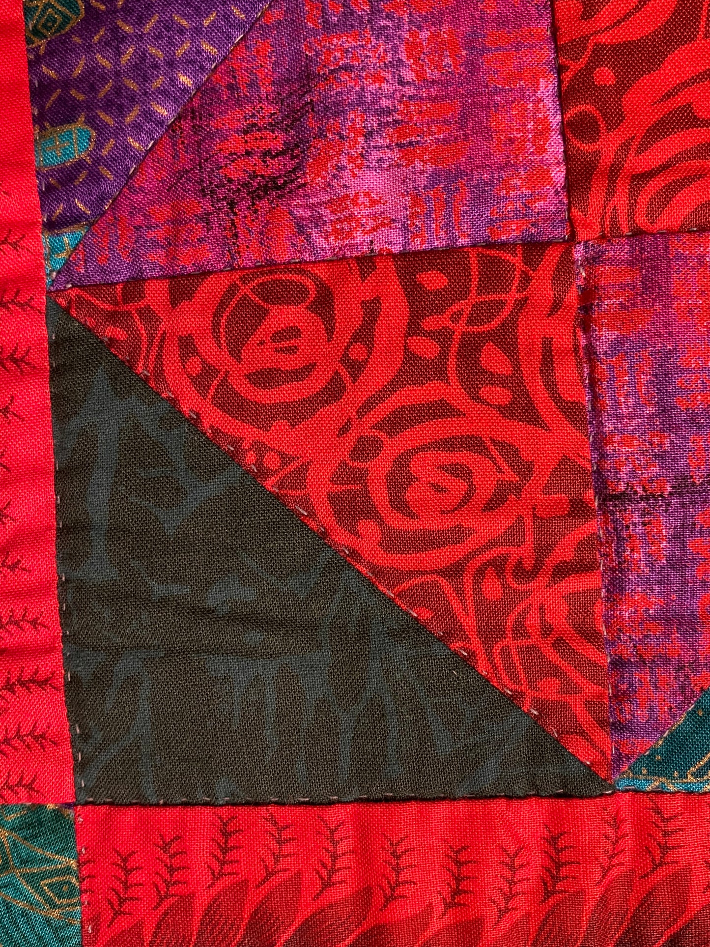 Stained Glass Crib / Wall Quilt