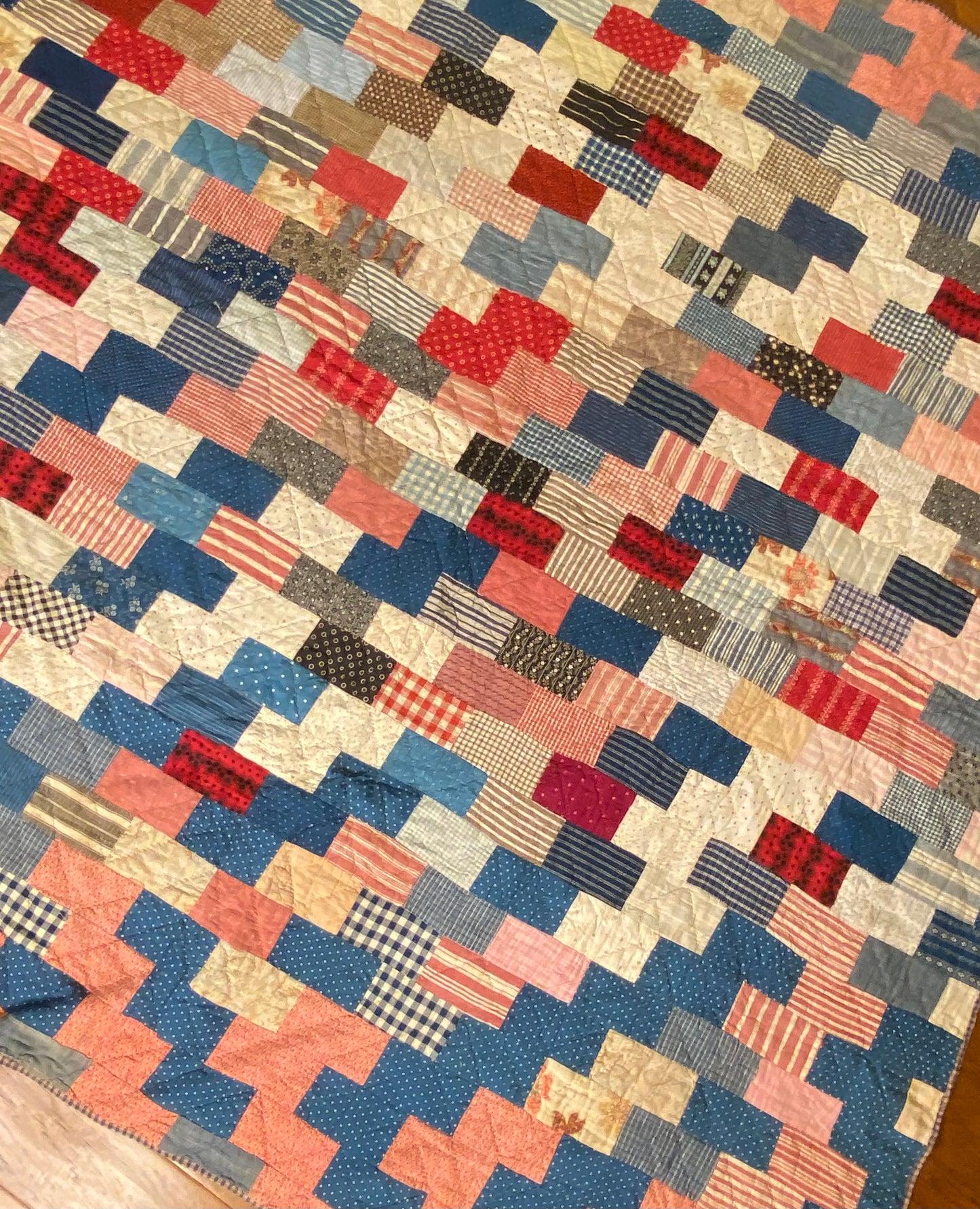 Scrappy Brickwork Quilt