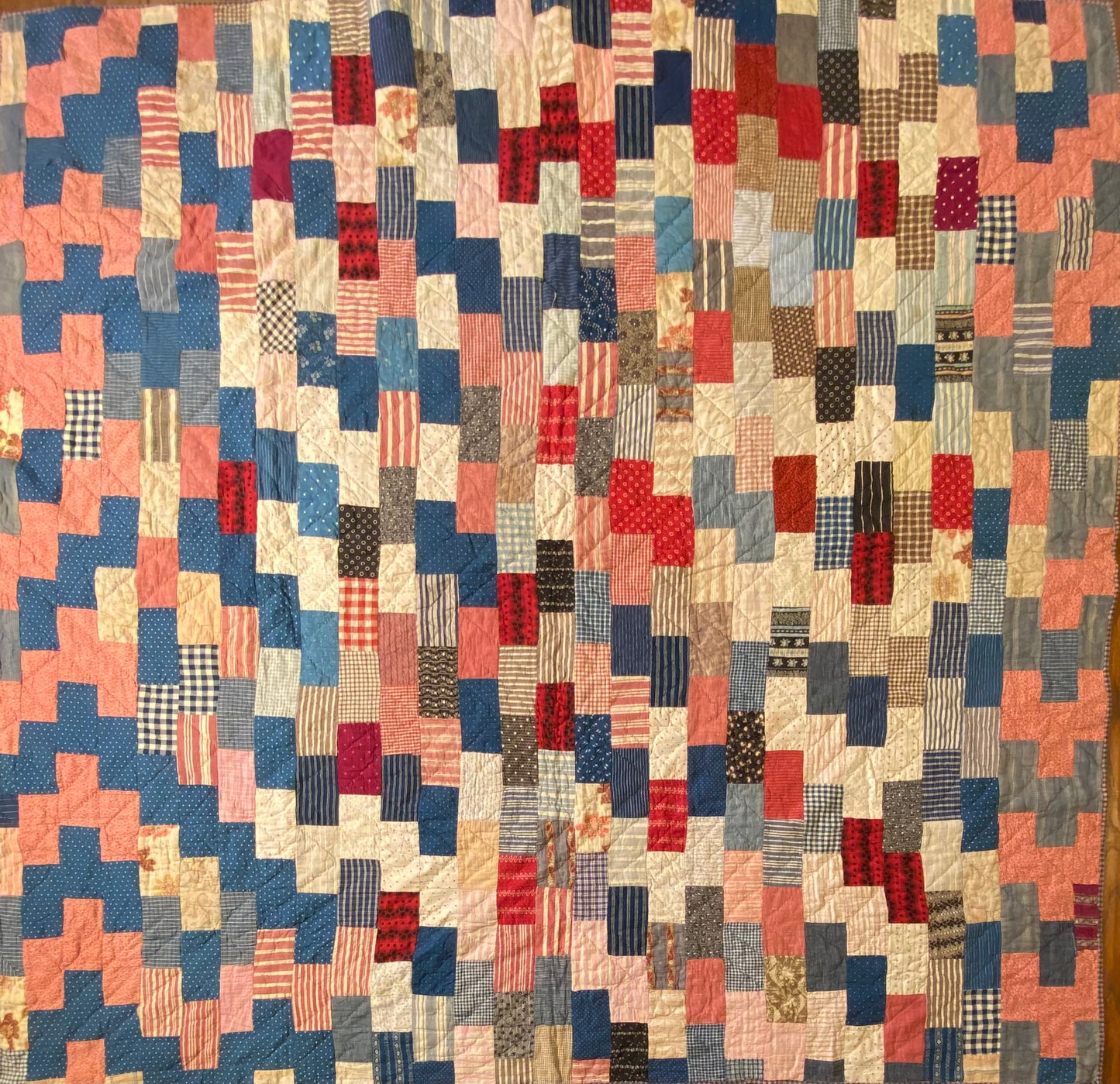 Scrappy Brickwork Quilt