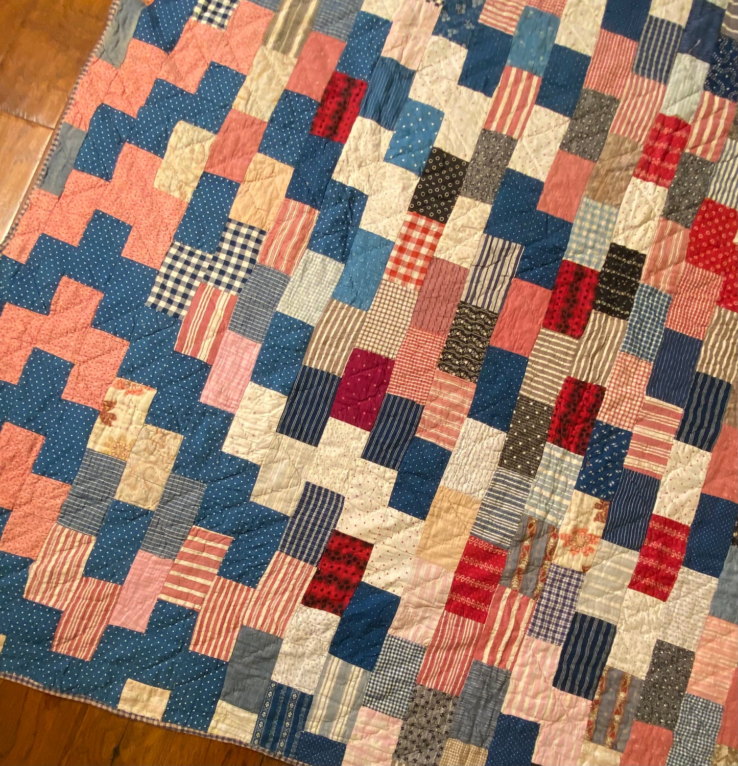 Scrappy Brickwork Quilt