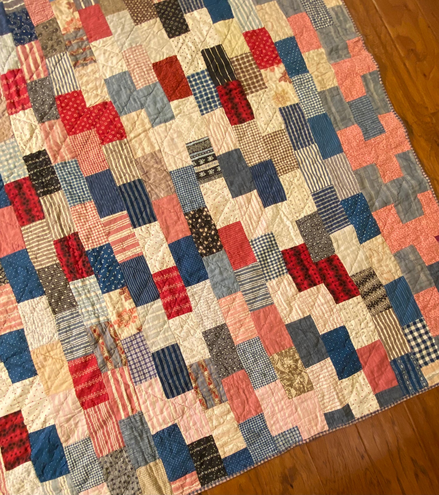 Scrappy Brickwork Quilt