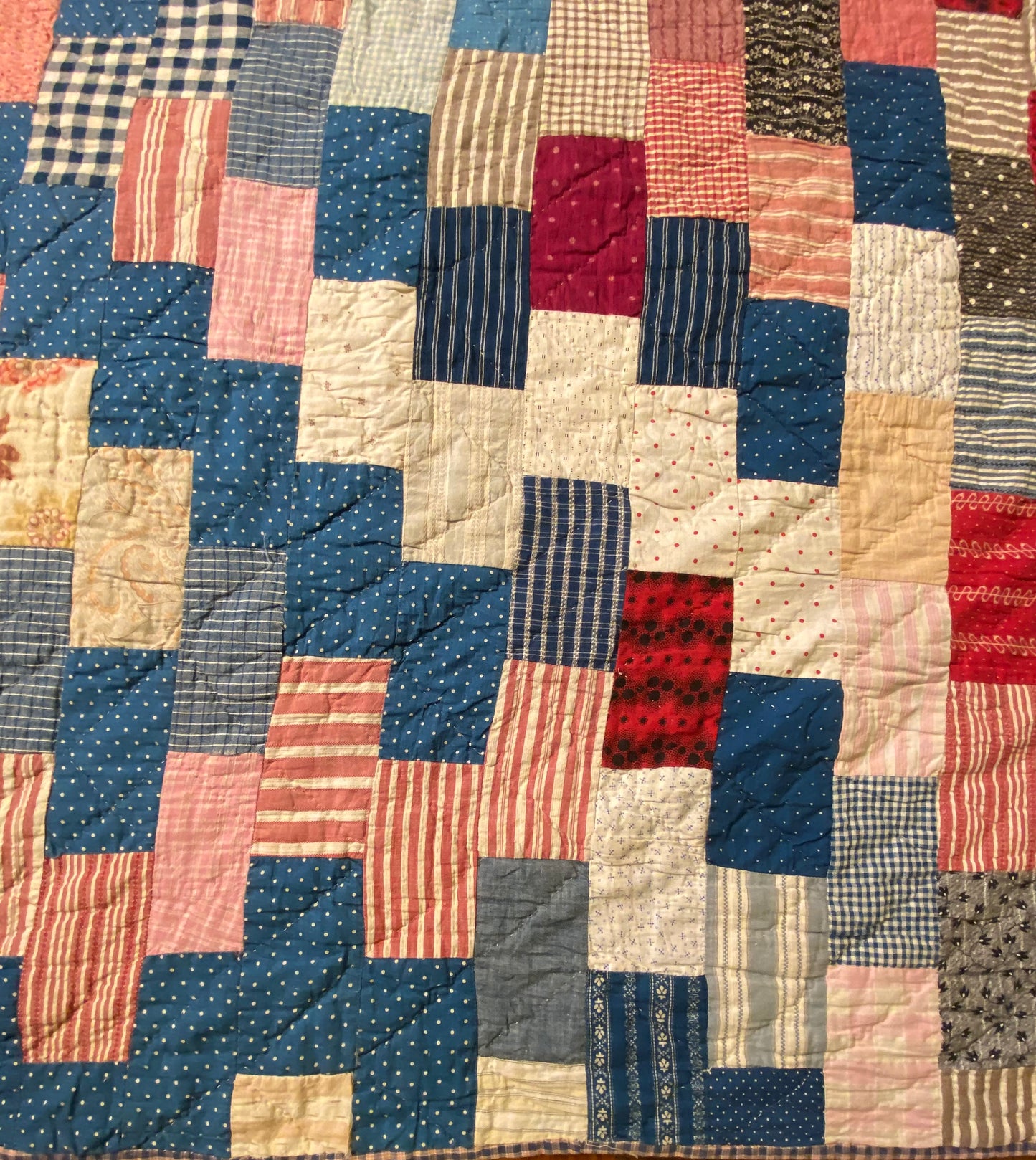 Scrappy Brickwork Quilt