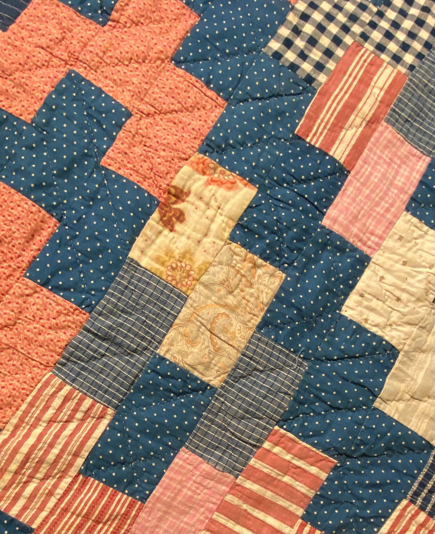 Scrappy Brickwork Quilt