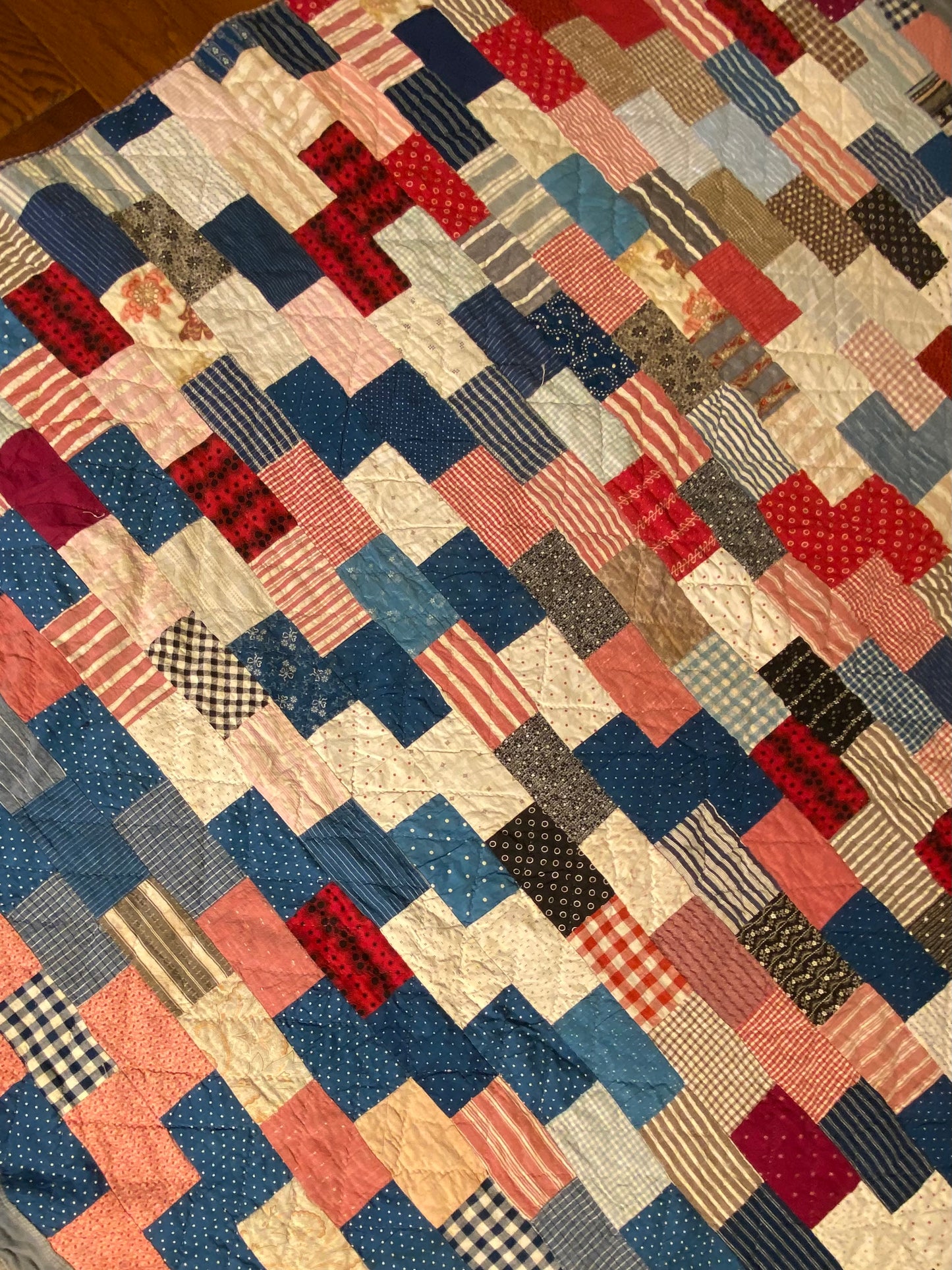 Scrappy Brickwork Quilt