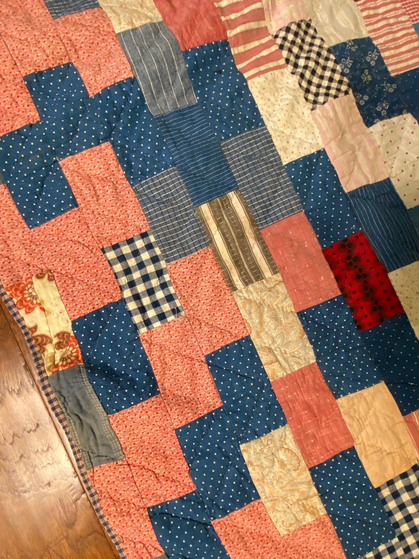 Scrappy Brickwork Quilt
