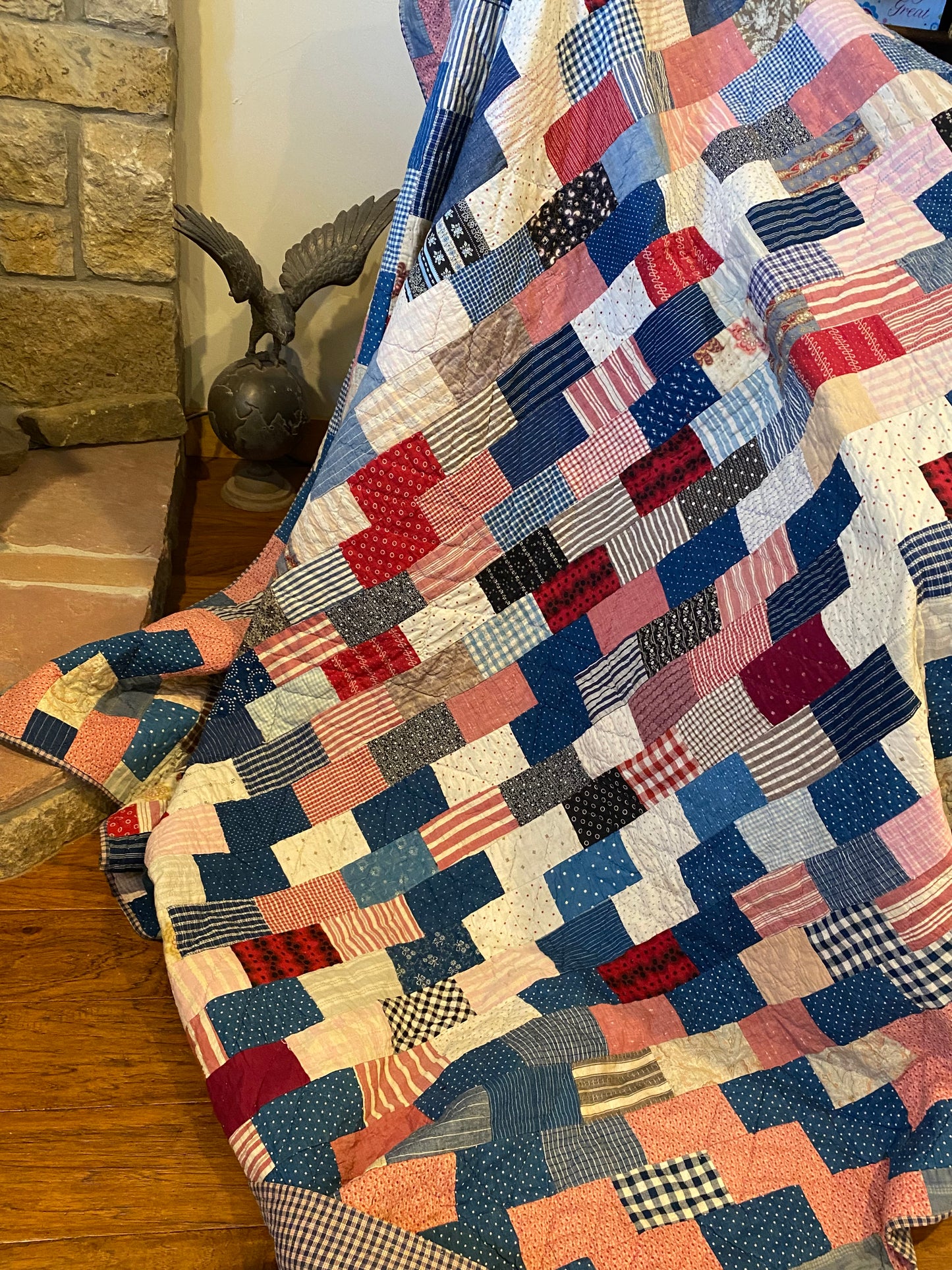 Scrappy Brickwork Quilt