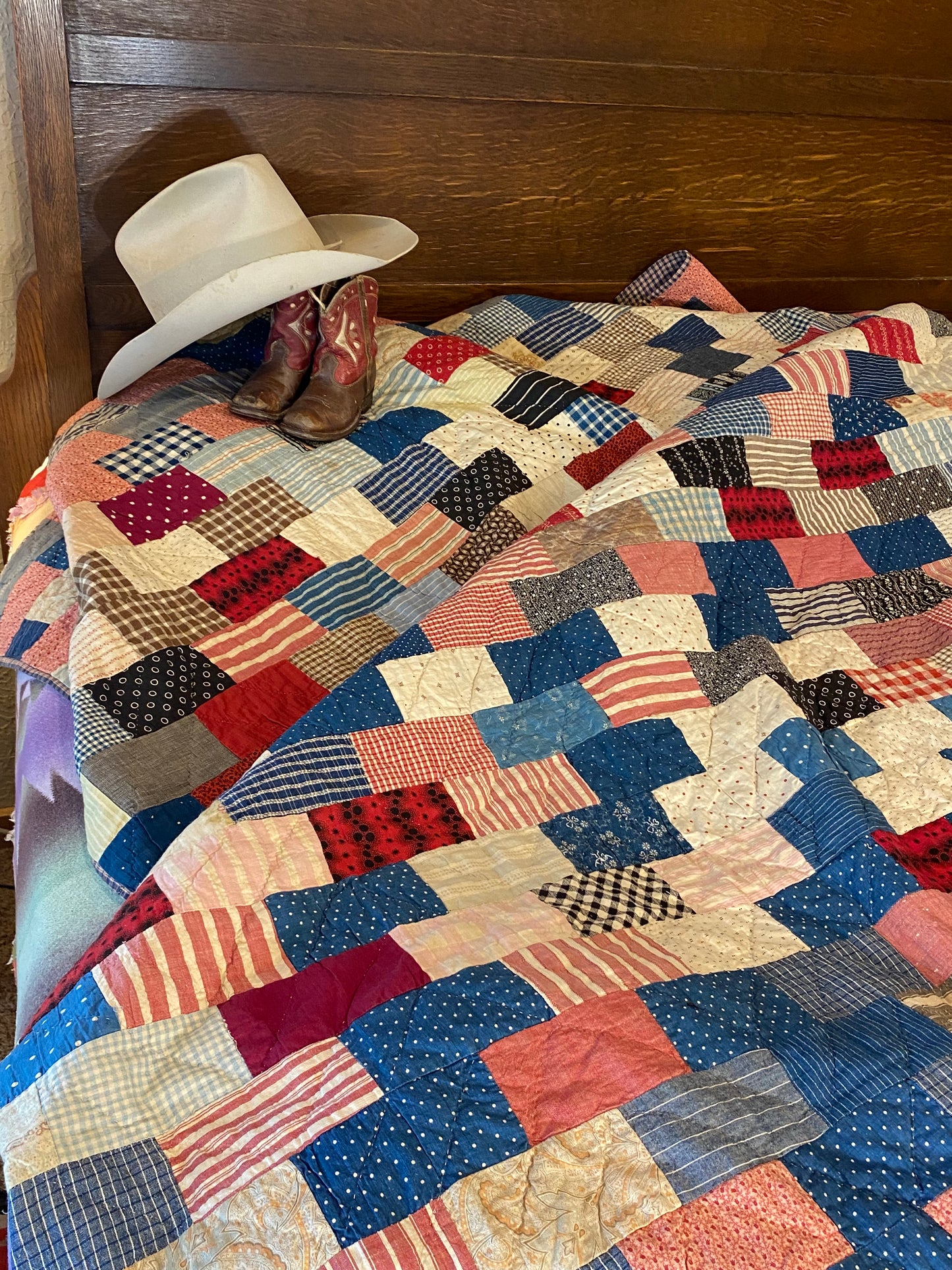 Scrappy Brickwork Quilt
