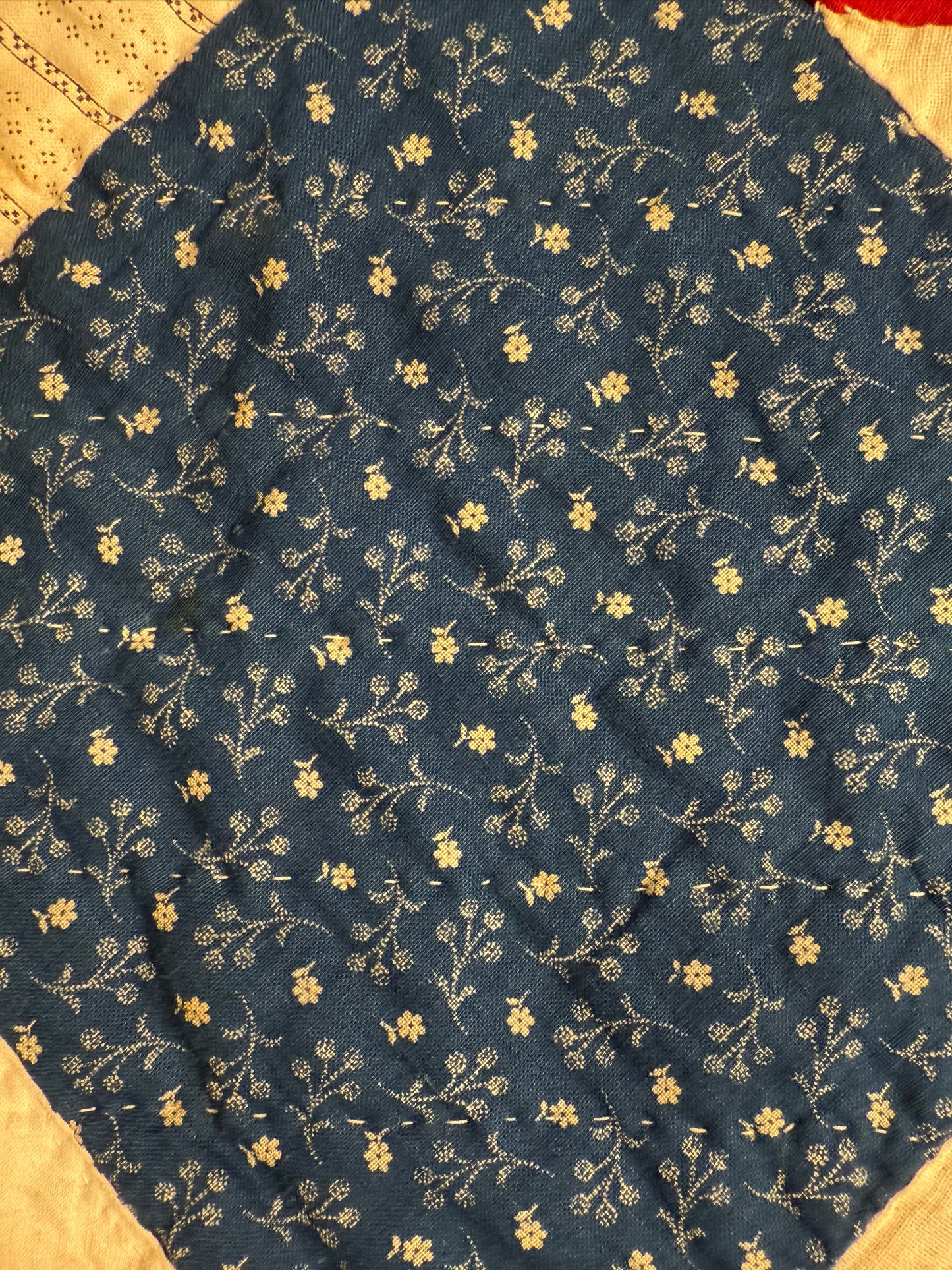 Variable Stars Original Crib Quilt with Sawtooth Border