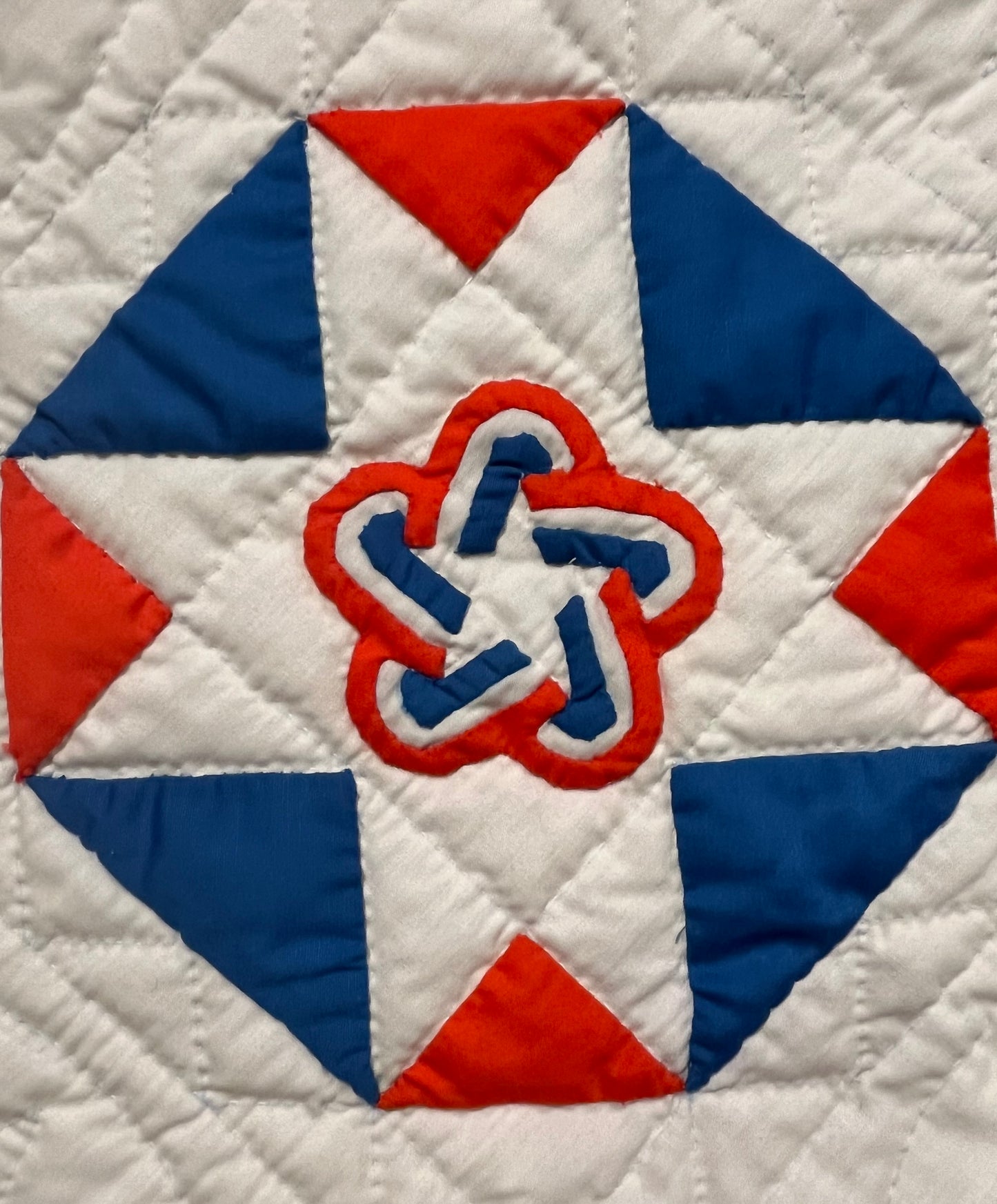1976 Bicentennial Star Mountain Mist Vintage Quilt
