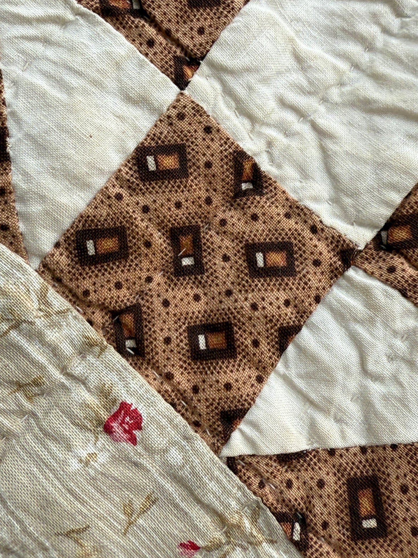 Early Shoofly Quilt with Blocks Border