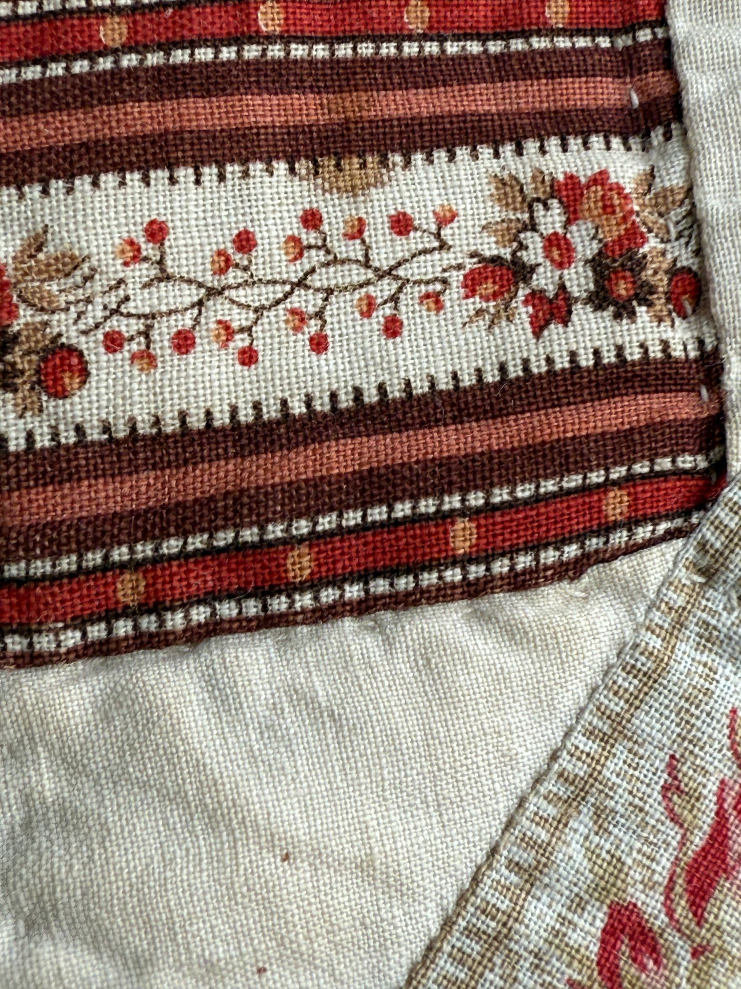 Early Shoofly Quilt with Blocks Border