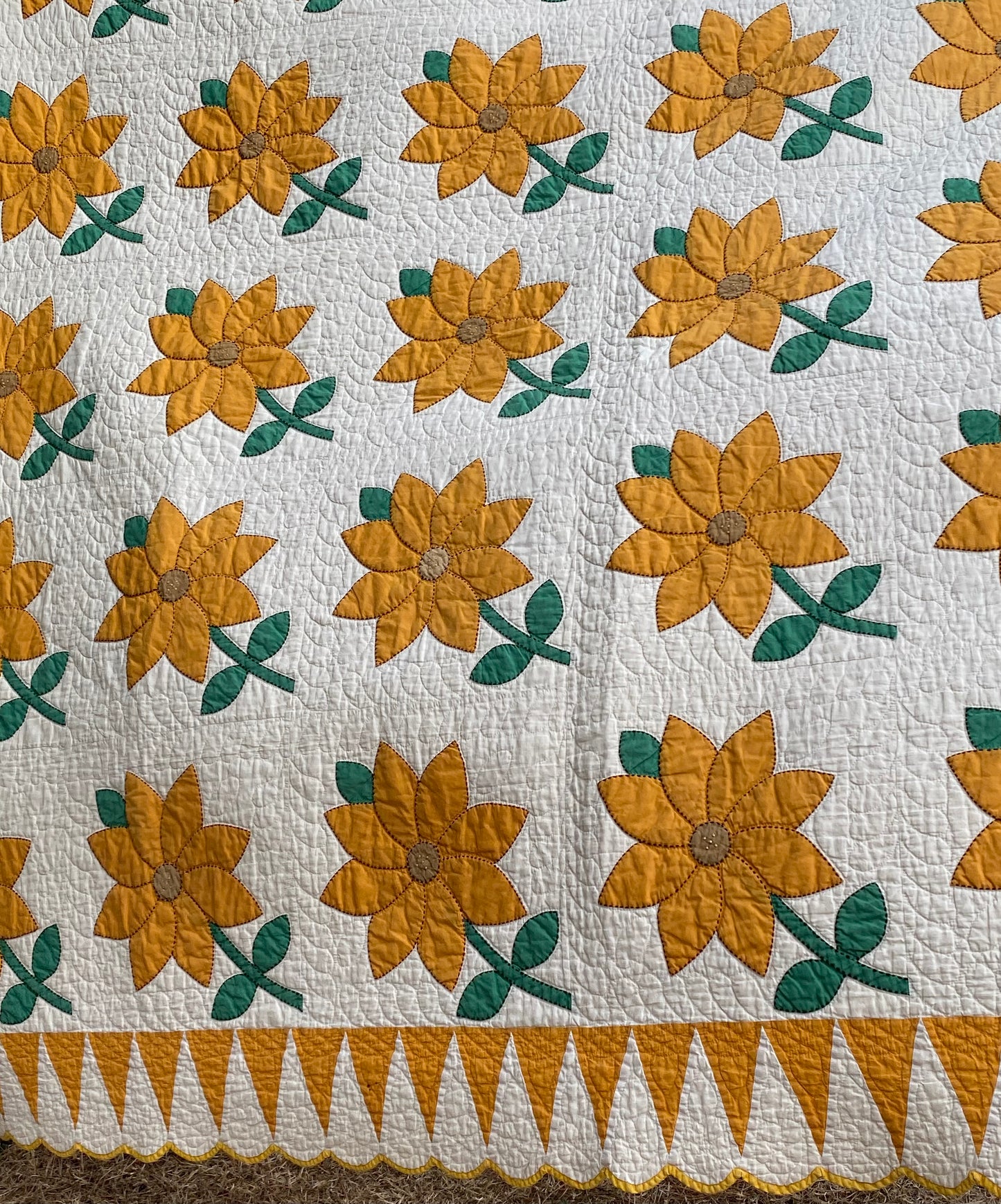 Daisy/Sunflowers Appliqué Quilt