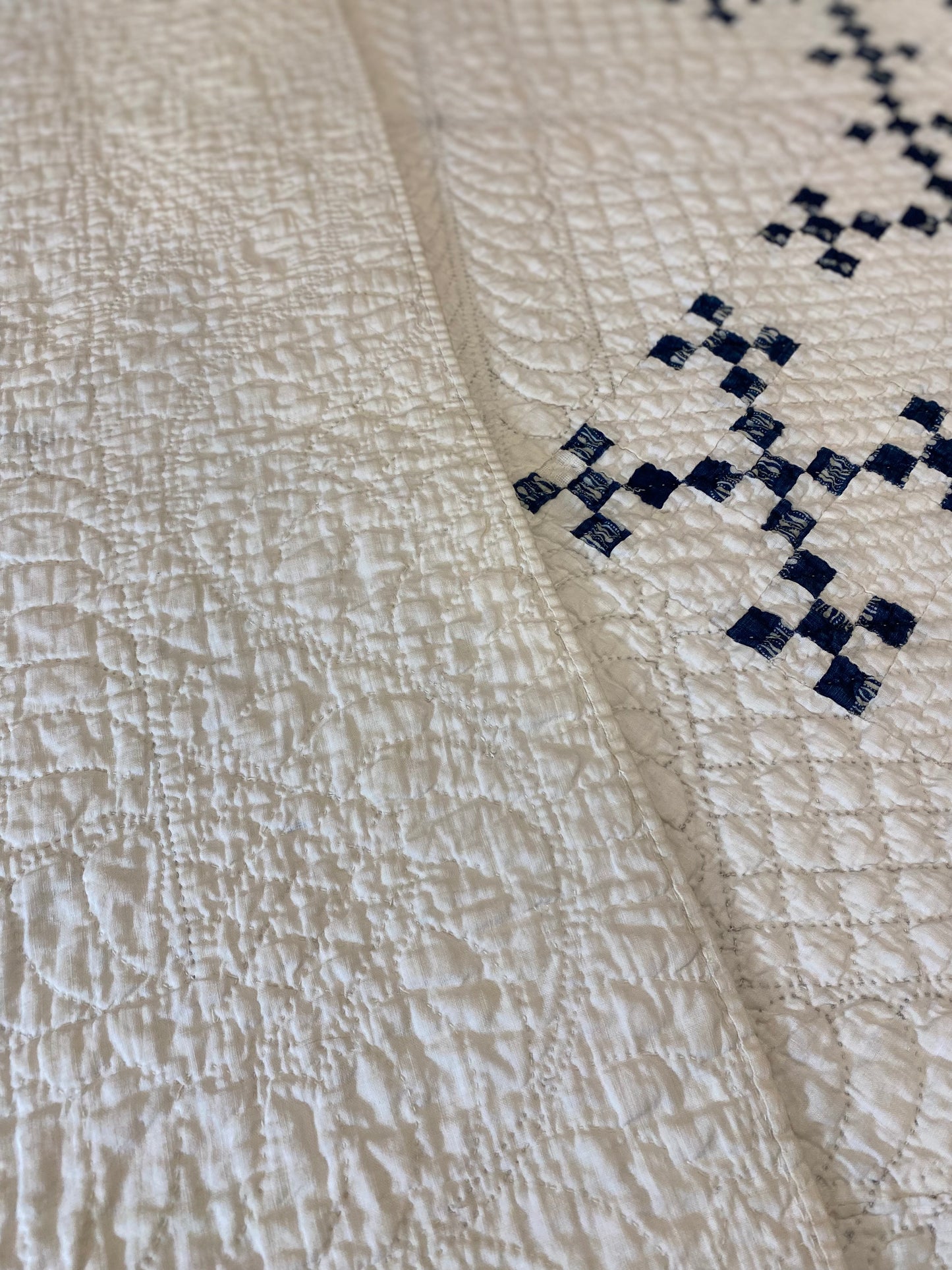 Miniature Scale Double 9 Patch Quilt