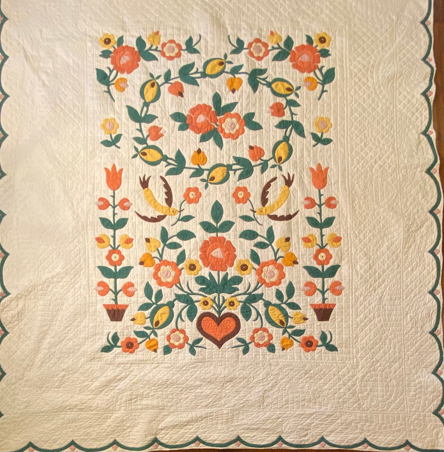 Pennsylvania Folk Art Dutch Quilt Provincial